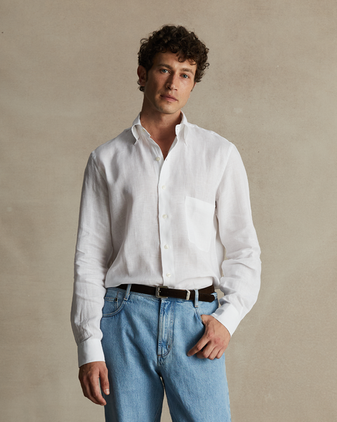 White Linen Shirt | P Johnson