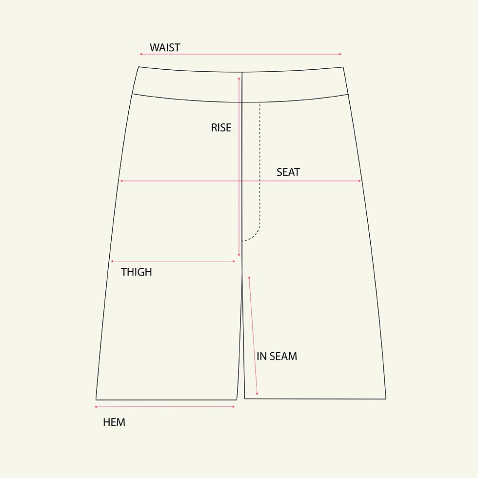 Chainmail Swim Short - Gold measurements