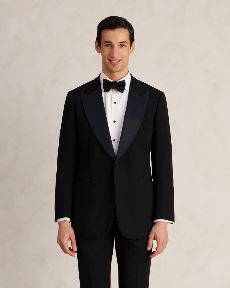 Black Peak Lapel Tuxedo Jacket