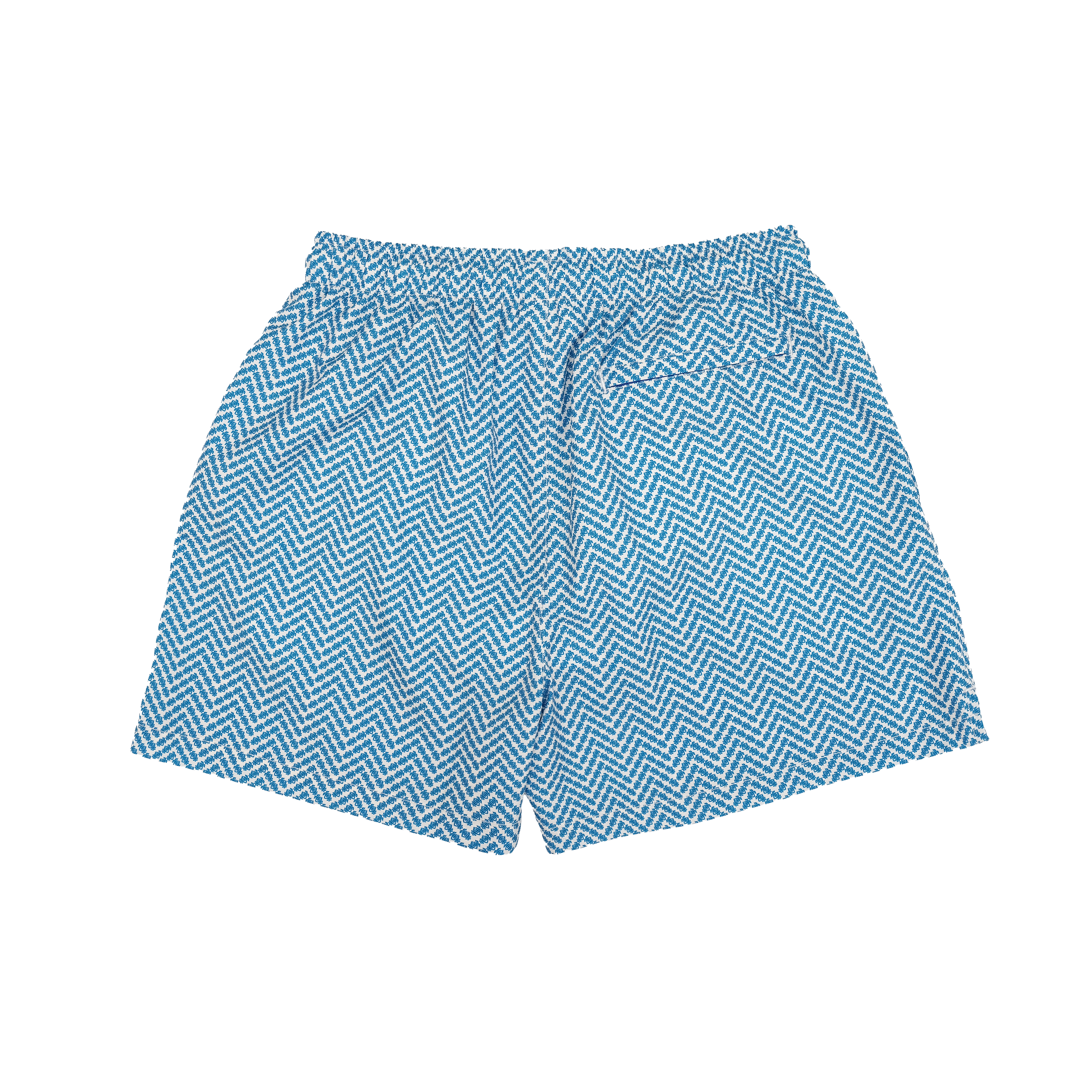 Blue GHT Herringbone Swim Shorts