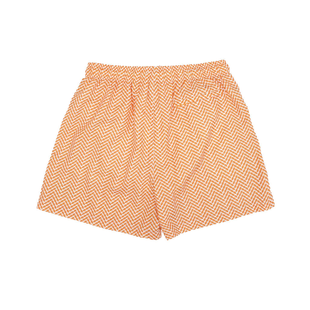 Orange GHT Herringbone Swim Shorts