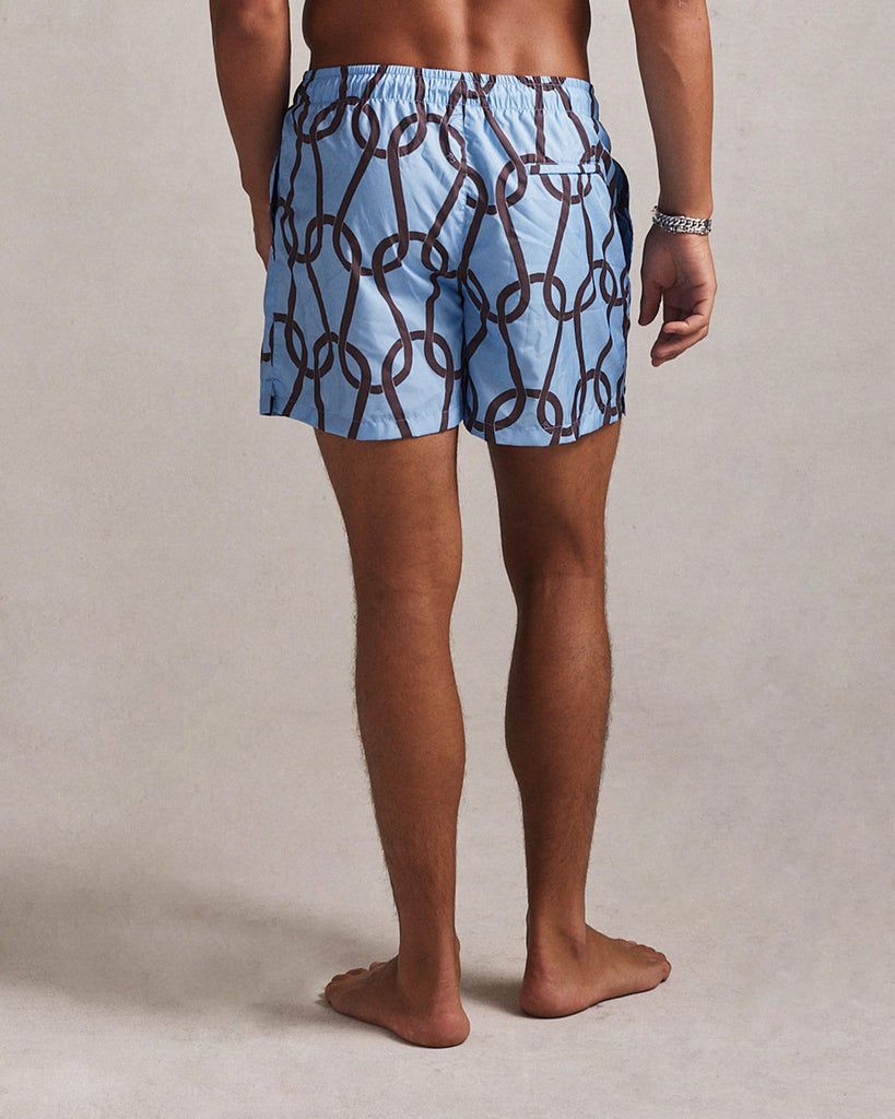 Chainmail Swim Short - Blue