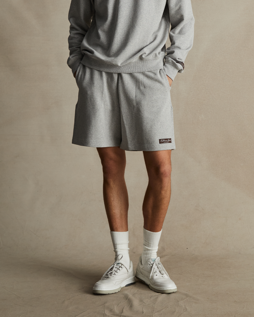 Grey Organic Cotton Track Shorts