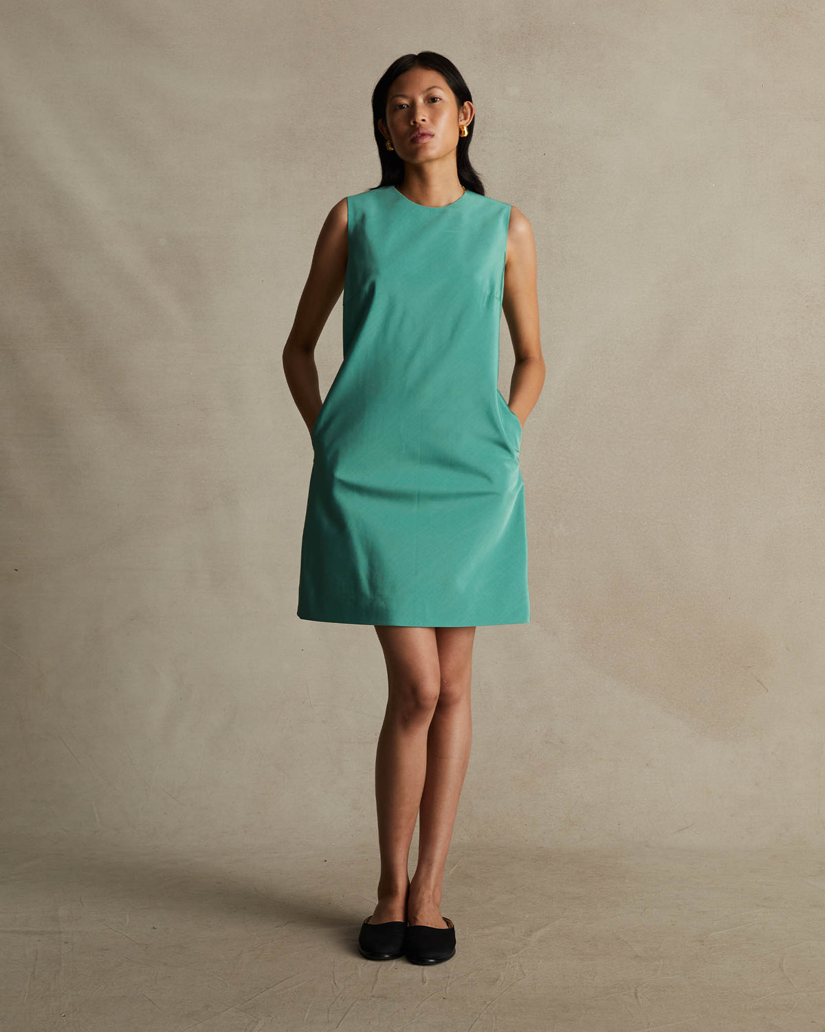 Seafoam Moire Chelsea Dress | P Johnson