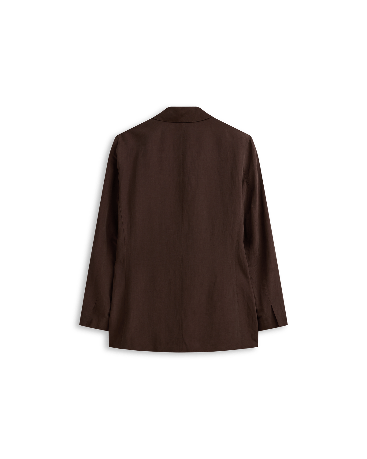 Slack Jacket - Chocolate Silk Linen