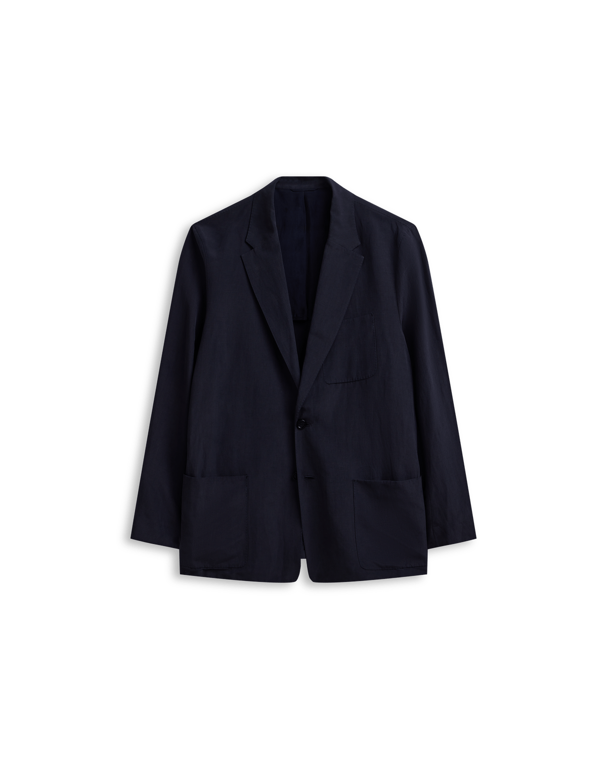 Slack Jacket - Navy Silk Linen