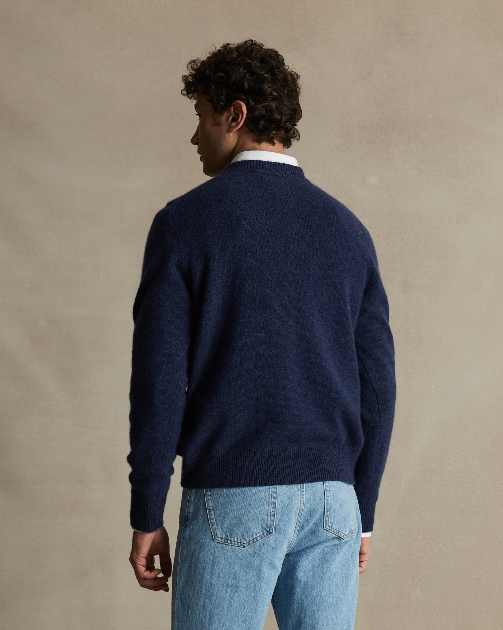 Cashmere Crew Neck - Slate Blue