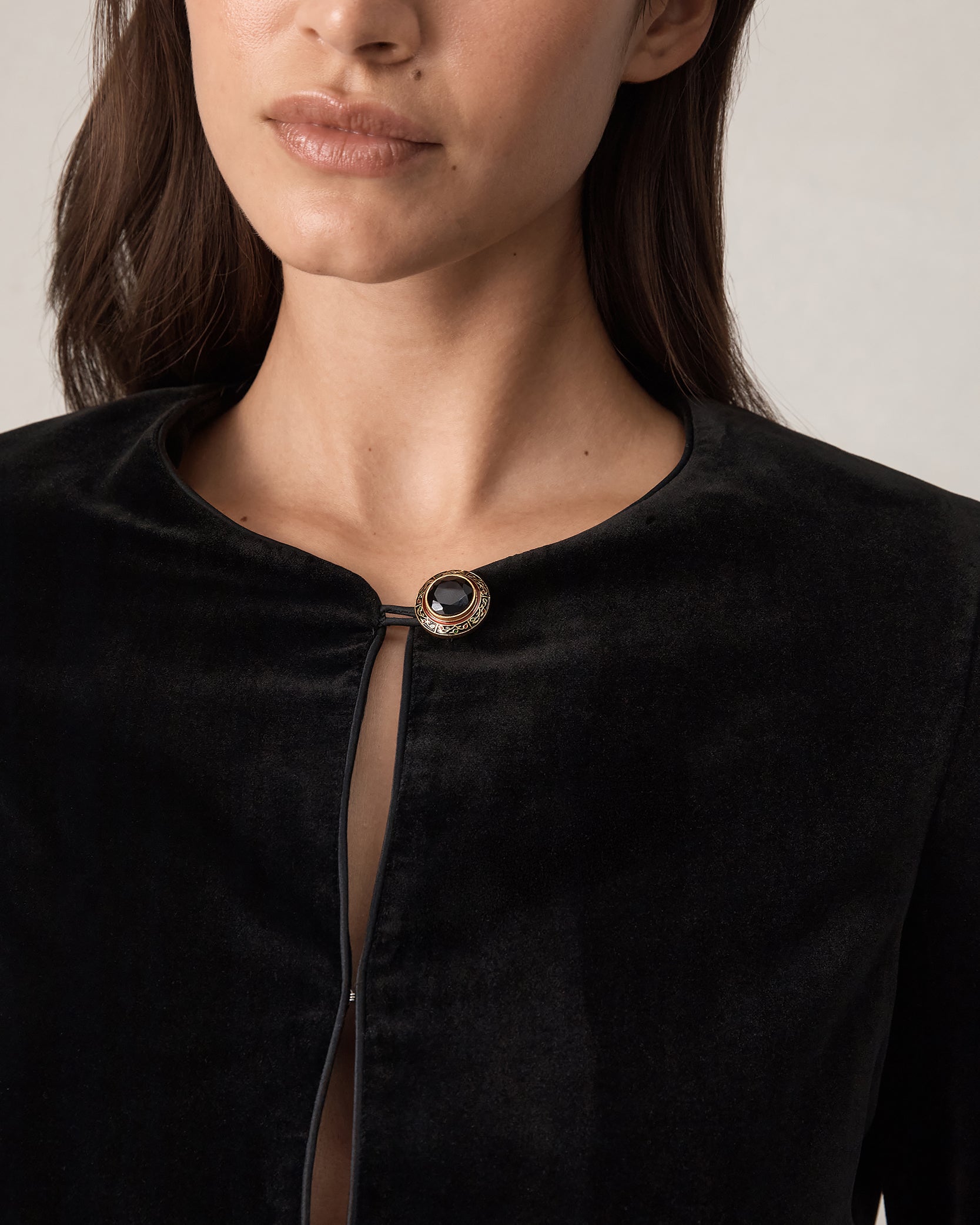 Sofia Jacket - Black Velvet