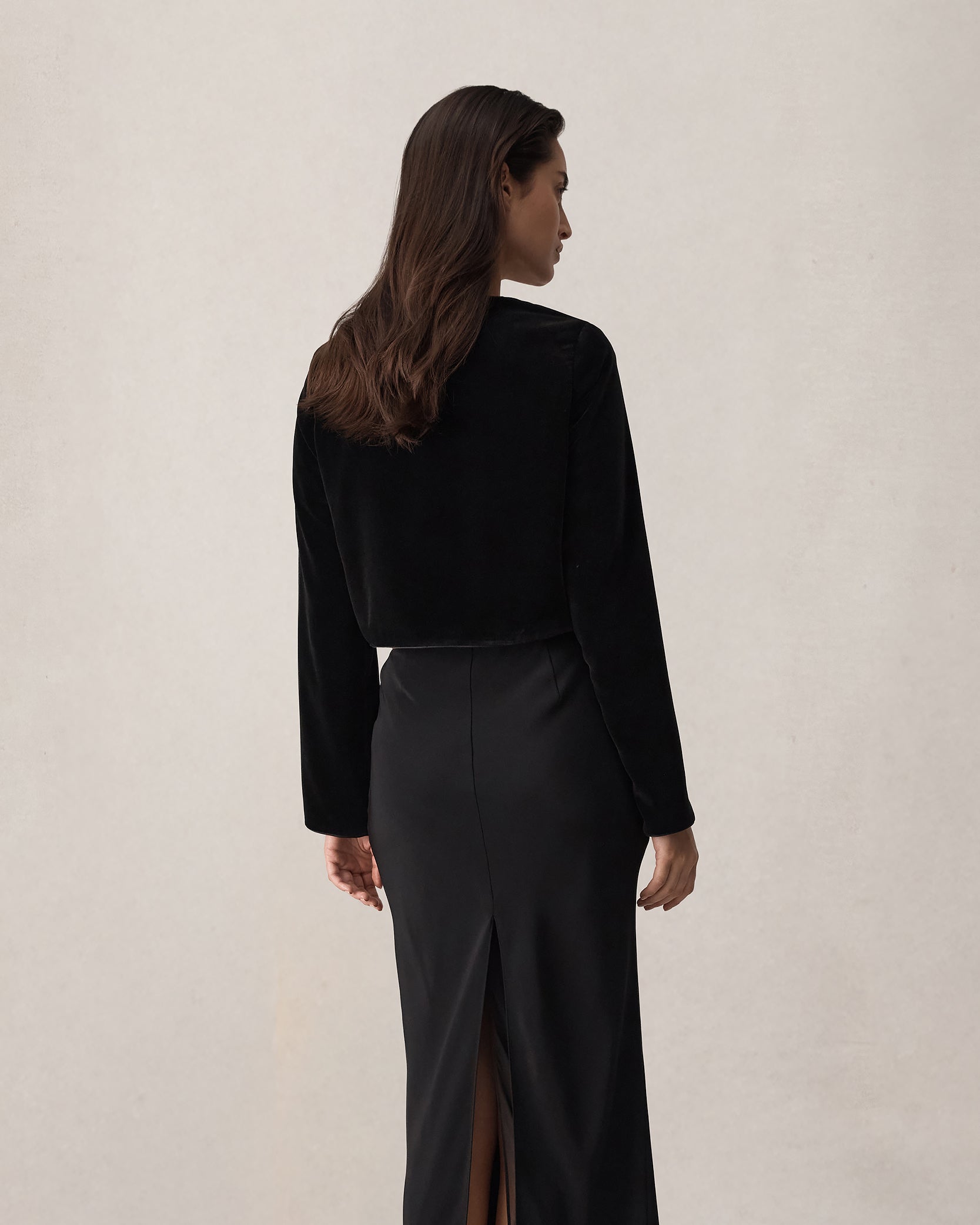 Sofia Jacket - Black Velvet