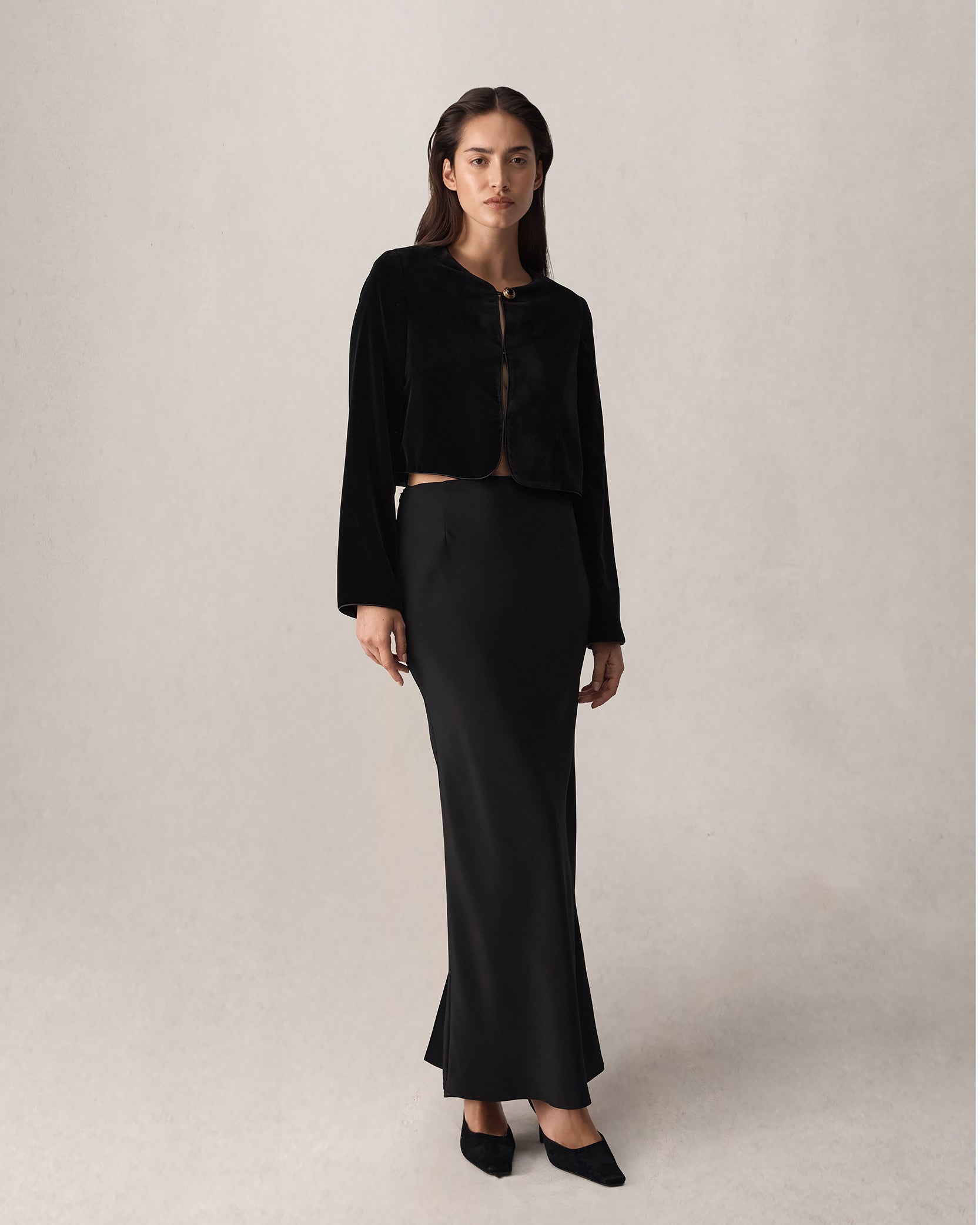 Sofia Jacket - Black Velvet