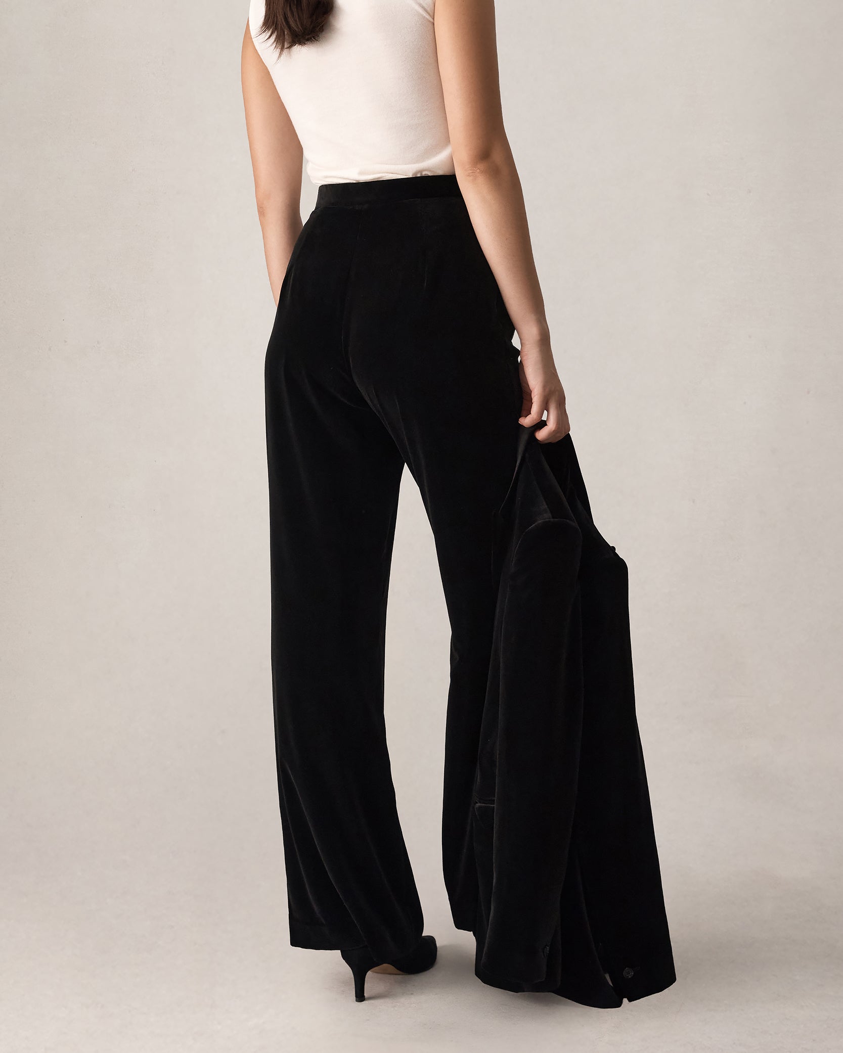 Sofia Trouser - Black Velvet