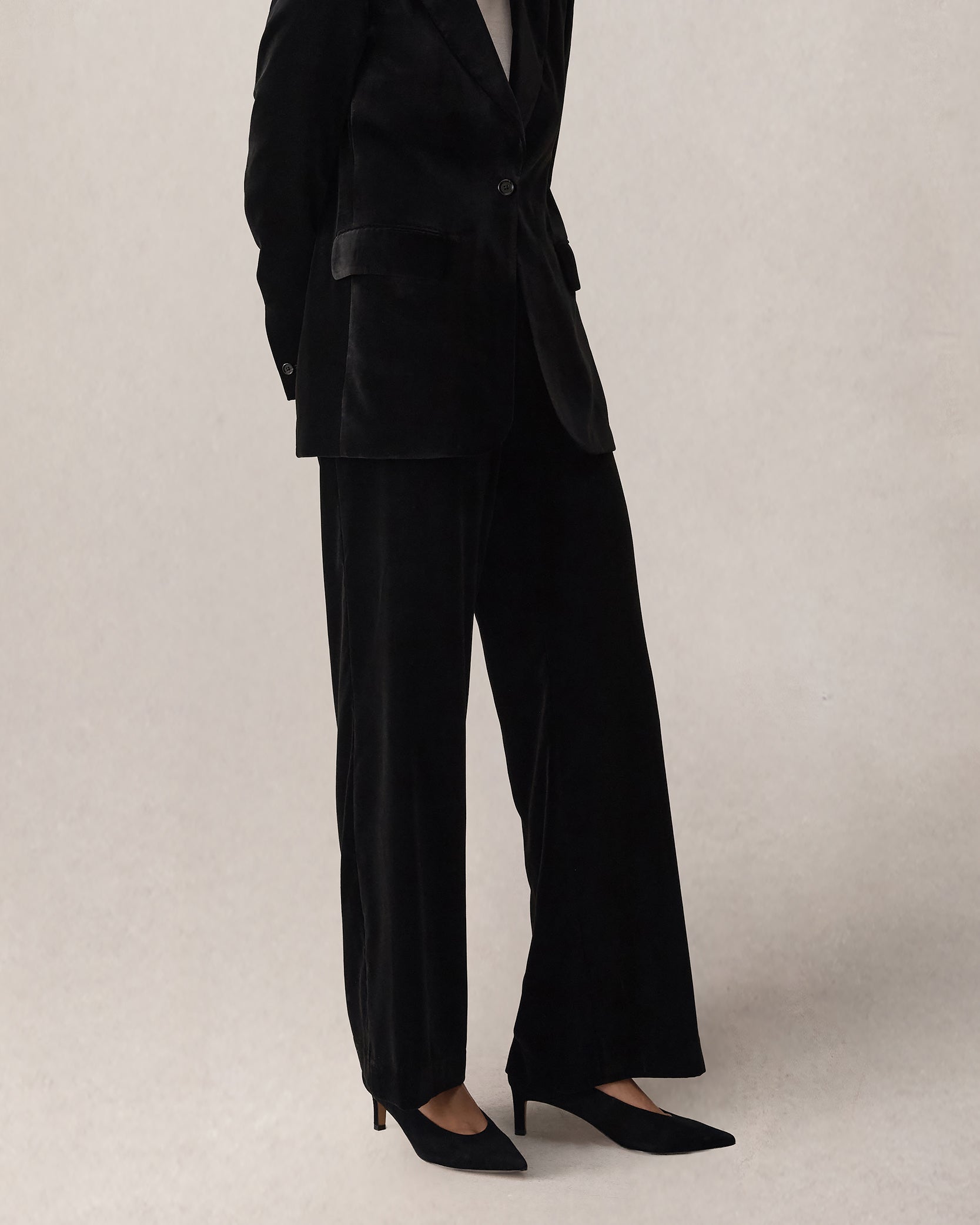 Sofia Trouser - Black Velvet