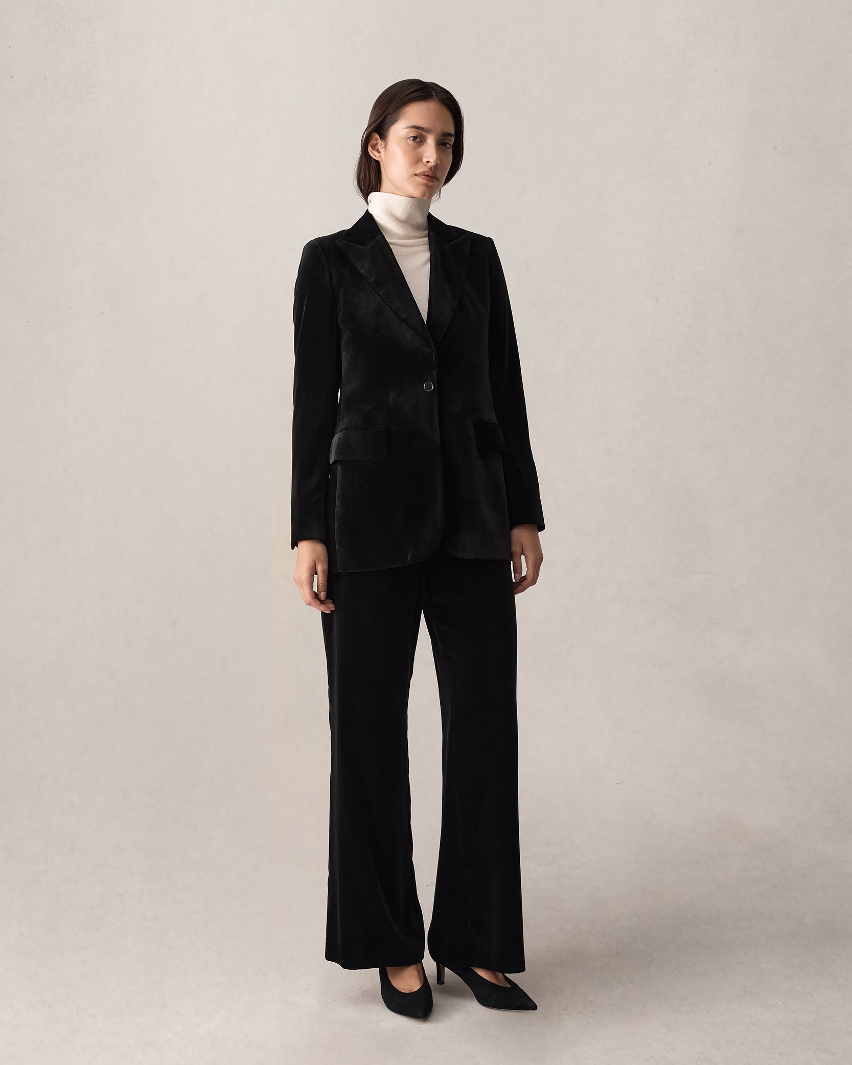 Sofia Trouser - Black Velvet