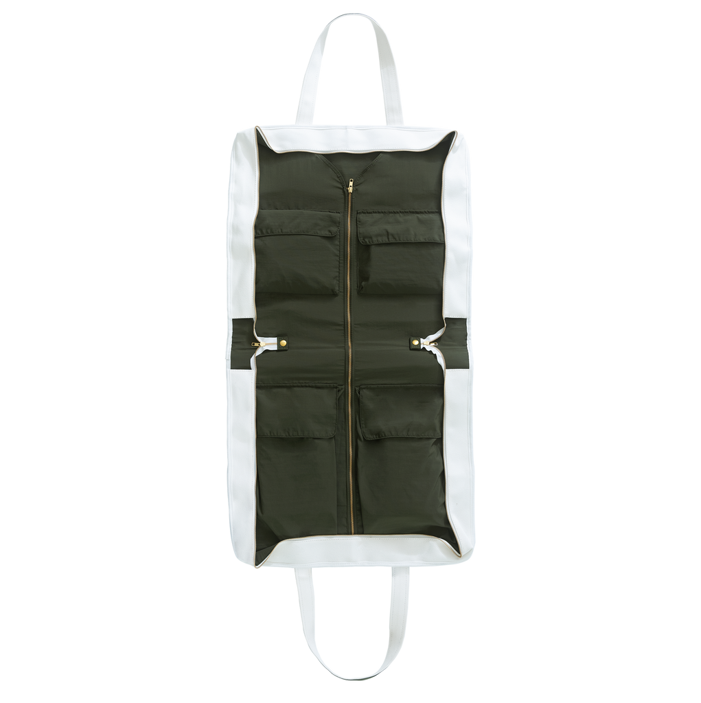 Suit Travel Bag - Off White / Olive