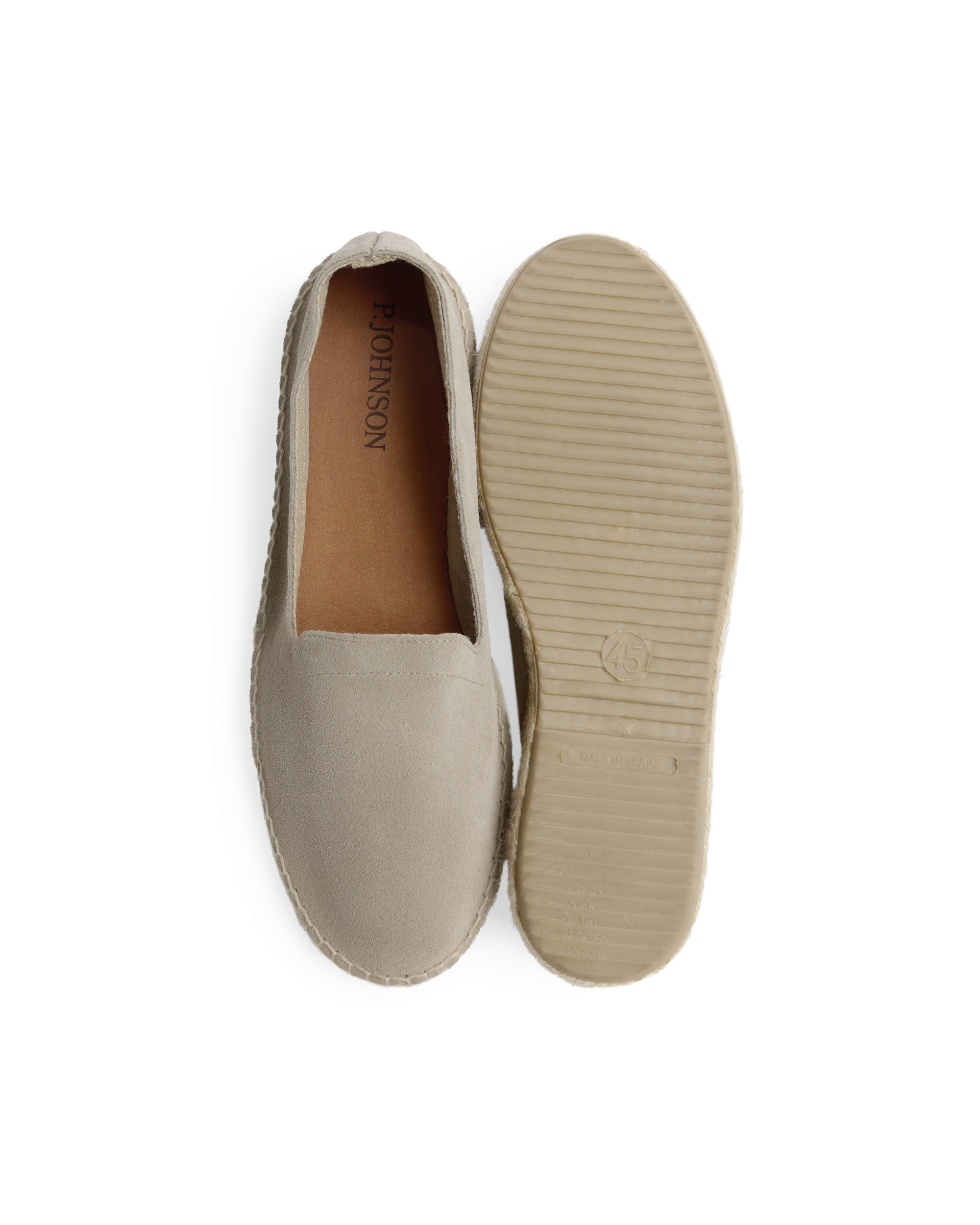 Suede Tonal Espadrille - Stone