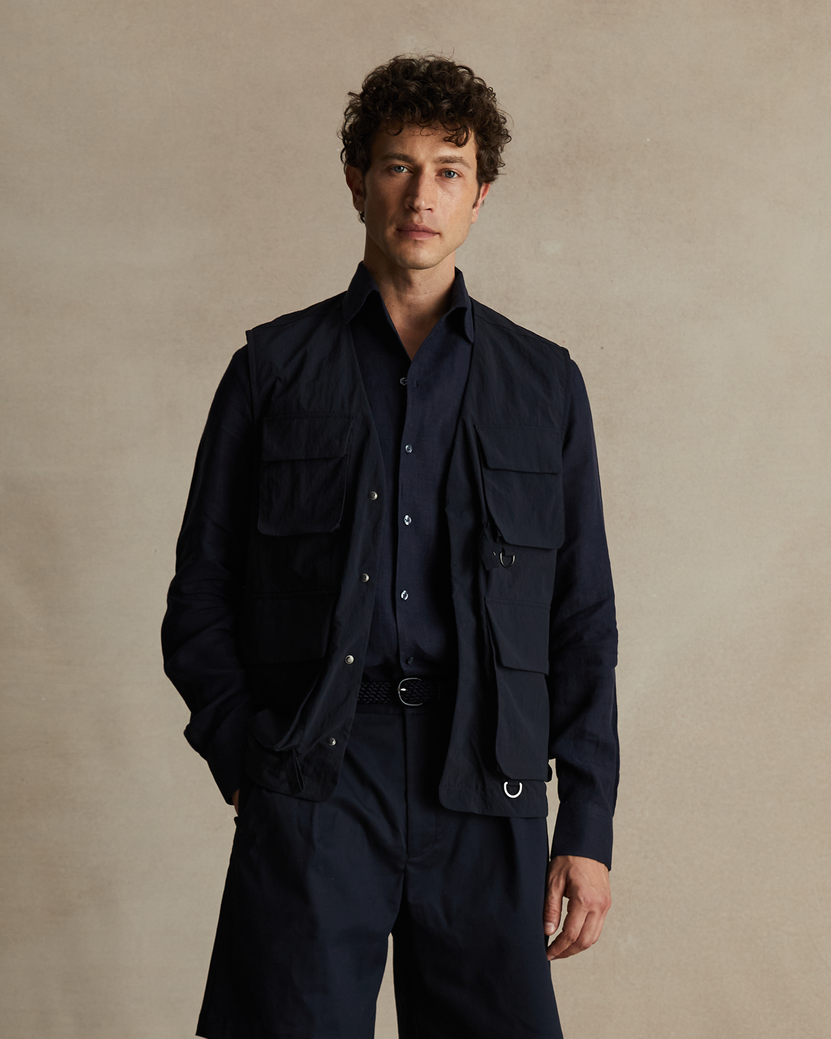 Ripstop Angler's Vest - Navy | P Johnson
