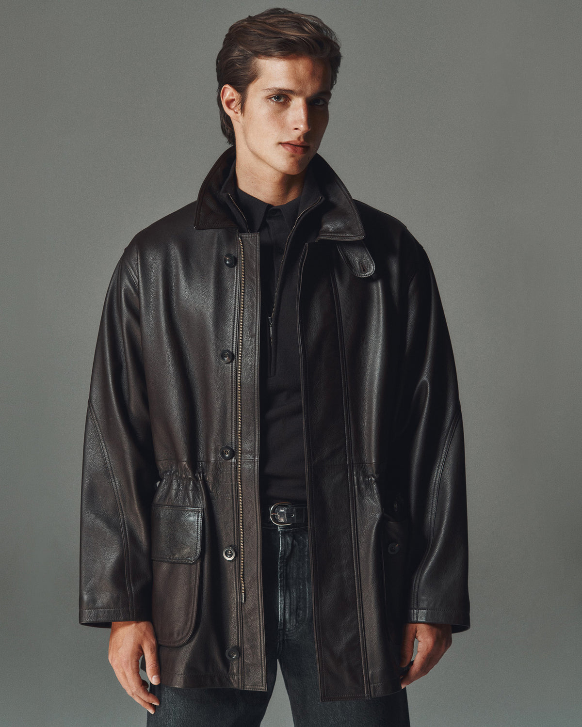 Campagna Coat - Chocolate Leather