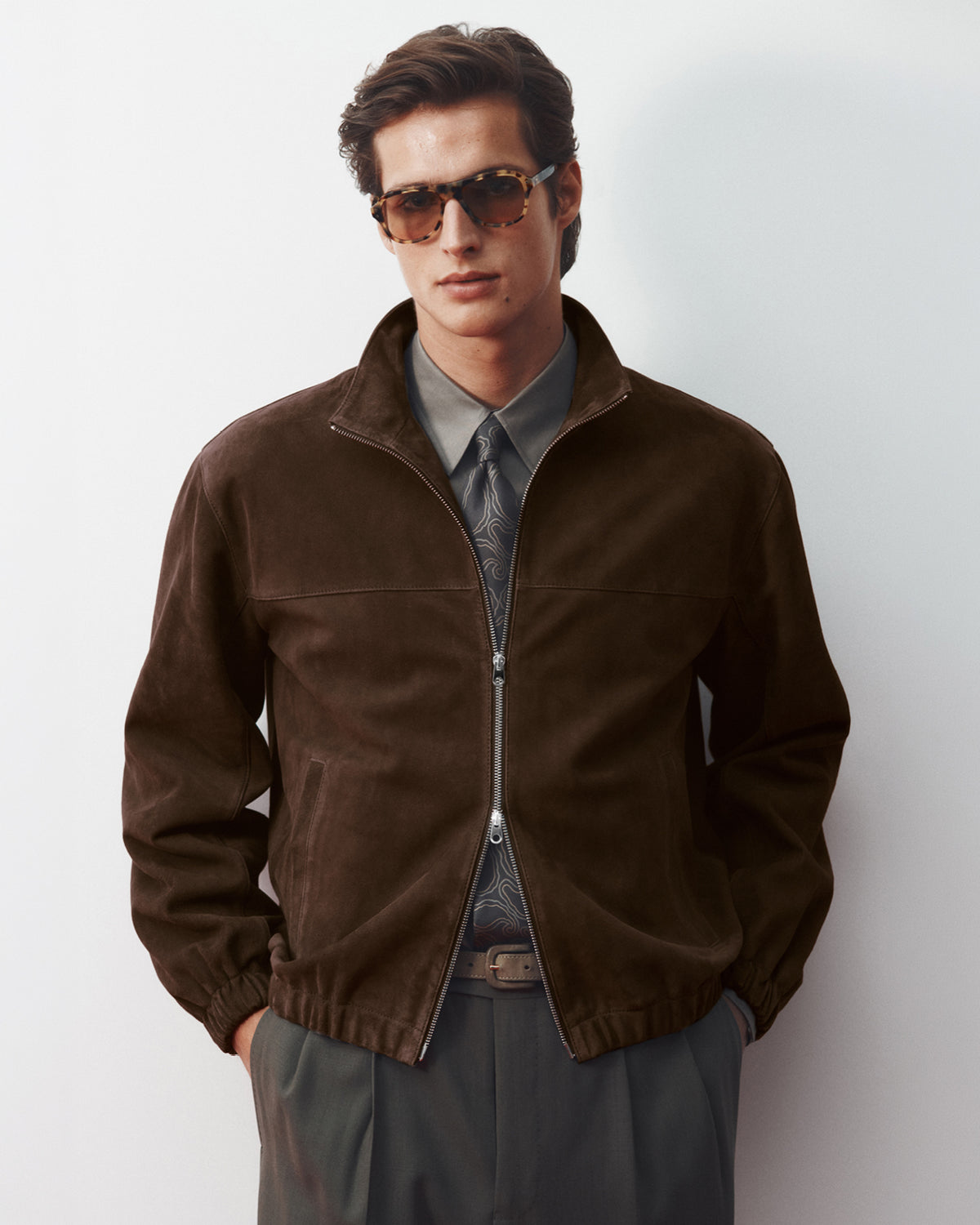 Senna Jacket - Chocolate Suede