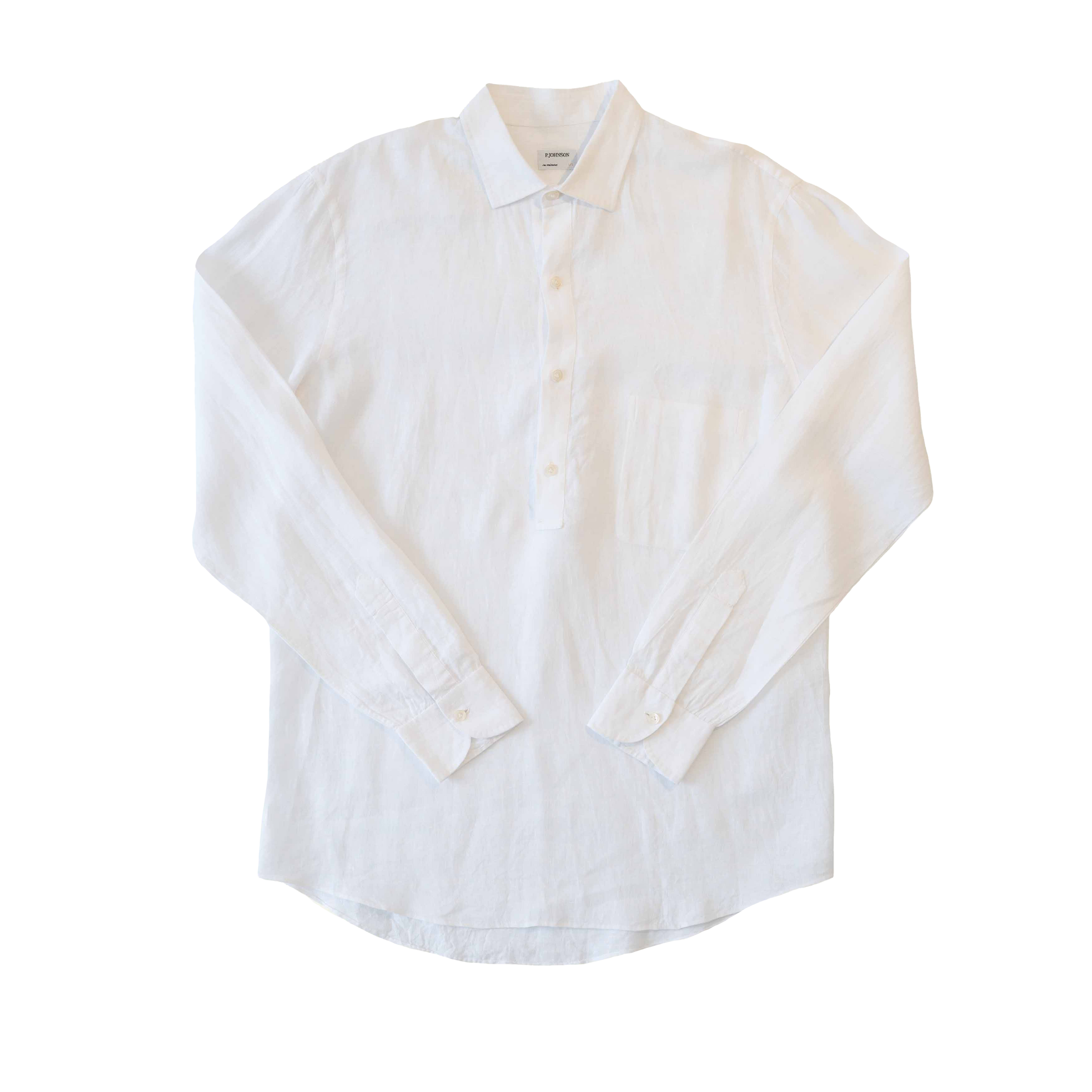 the phos open collar shirts （white） Port Authority Men's Perfect Open Collar Camp Shirt