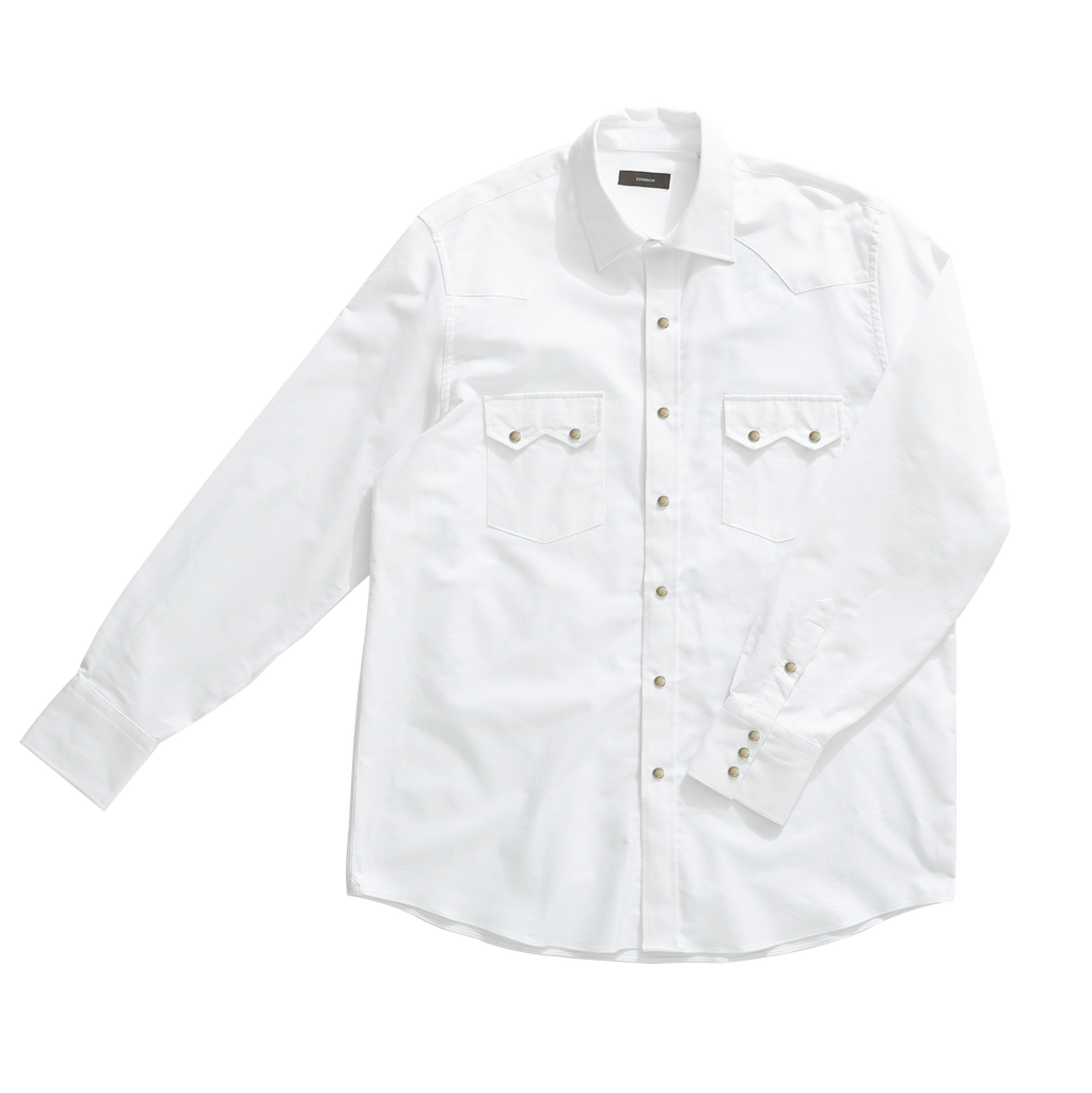 White Oxford Western Shirt