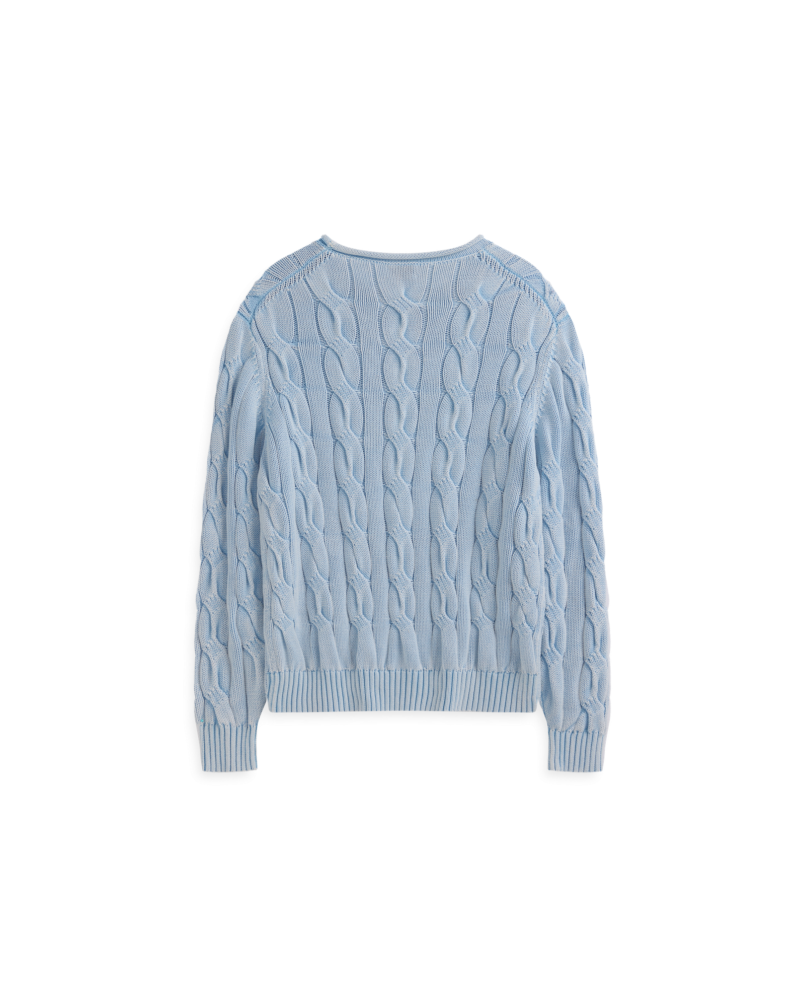 Yachtie Cable Sweater - Powder Blue