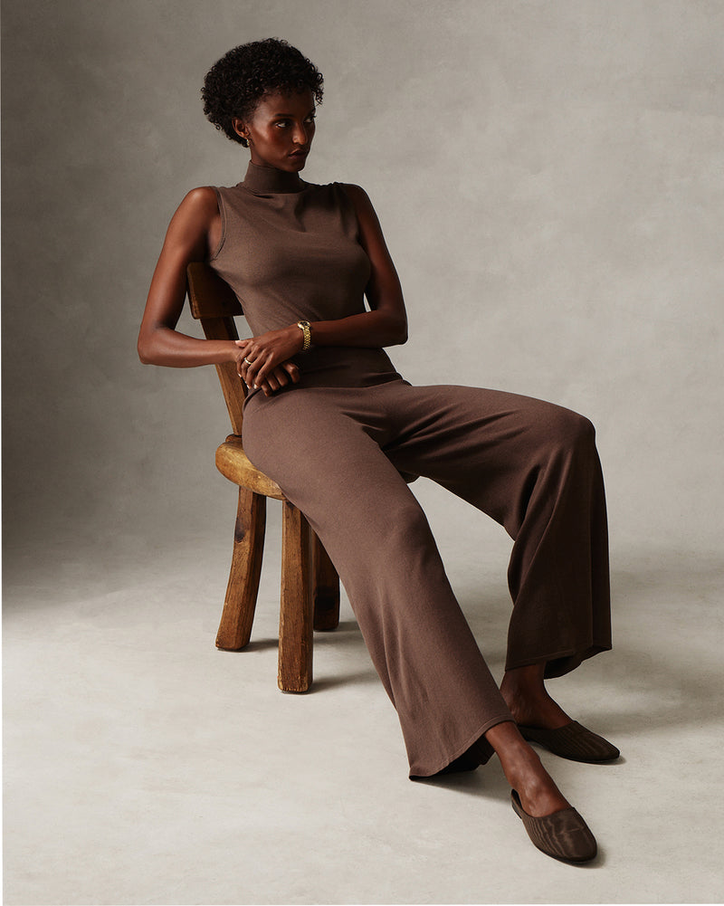 Esther Knit Pant - Moss