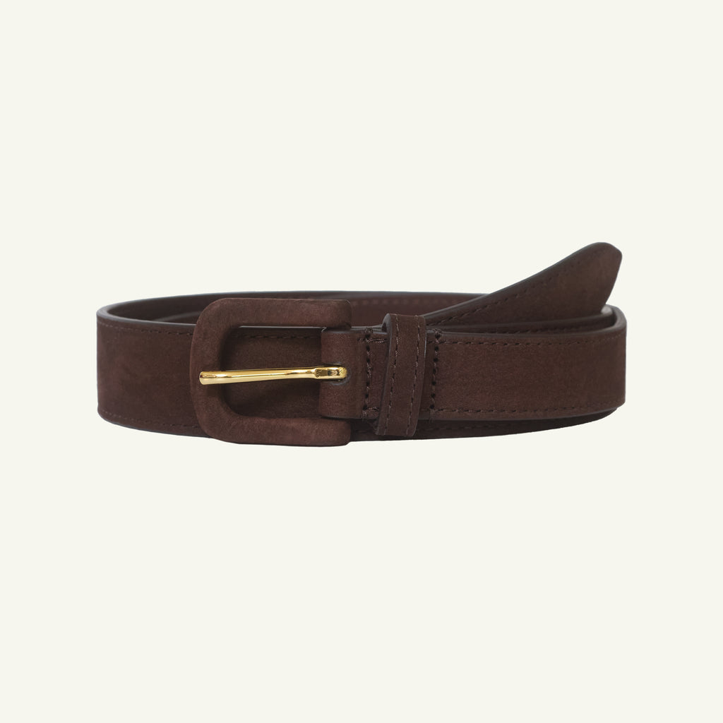 Cocoa Nubuck Tonal Belt