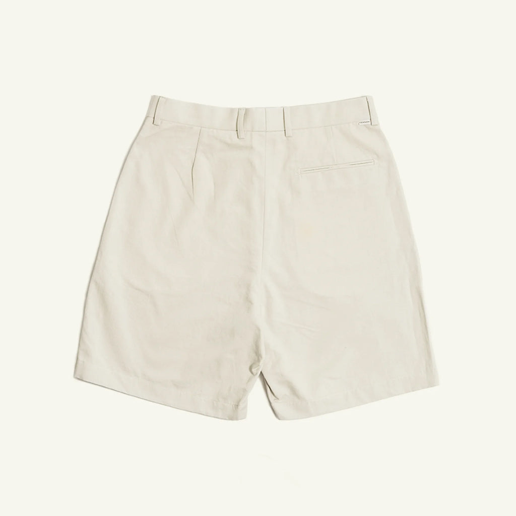 Flat Front Chino Shorts - Beige