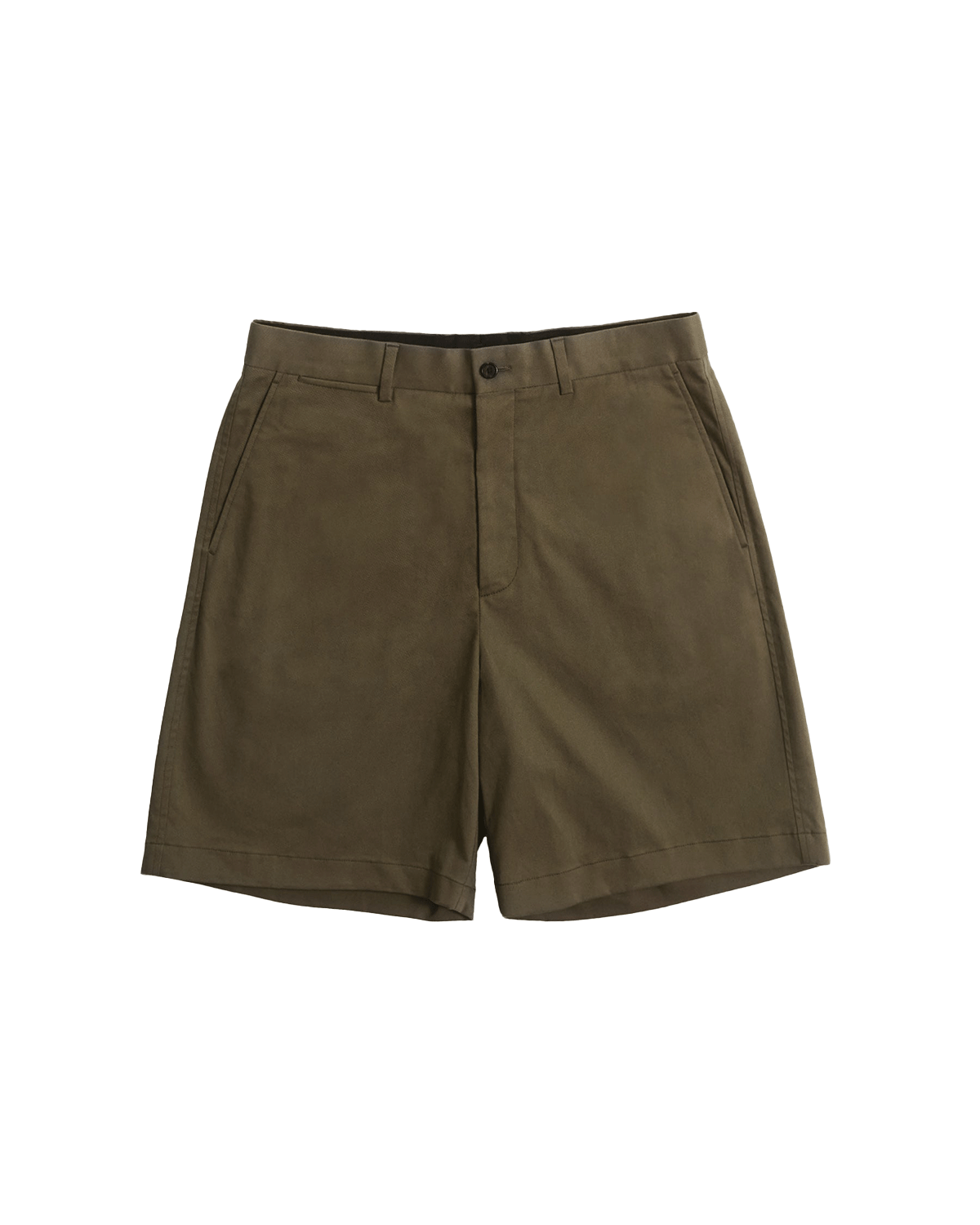 Flat Front Chino Shorts - Khaki