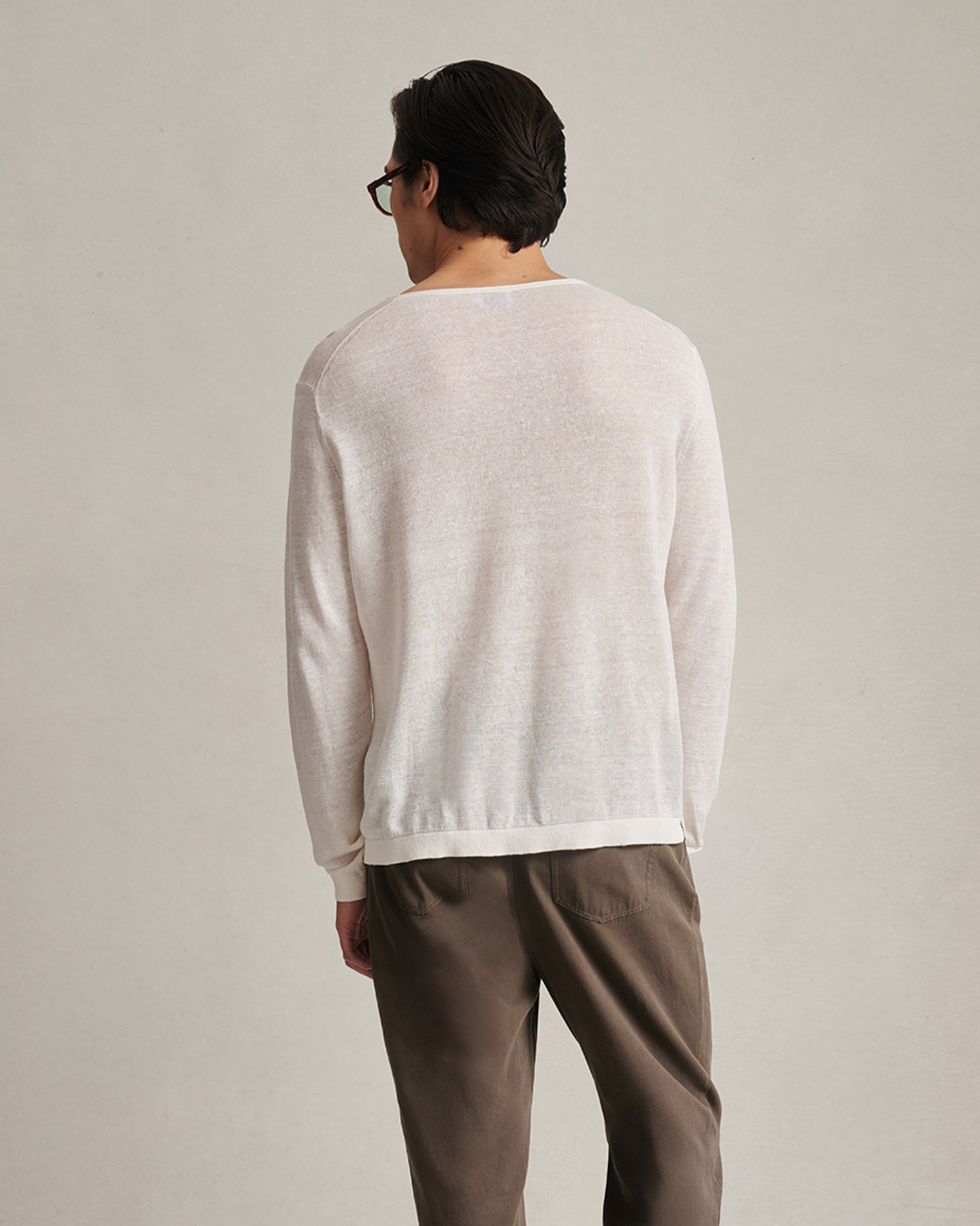Off White Linen Sweater