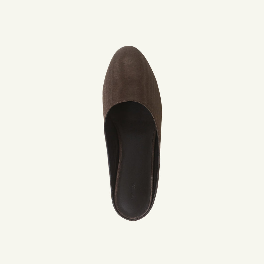 Moire Femme Mule - Chocolate