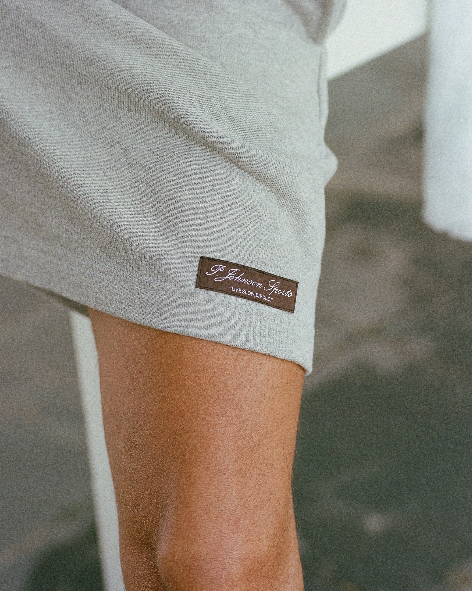 Grey Organic Cotton Track Shorts