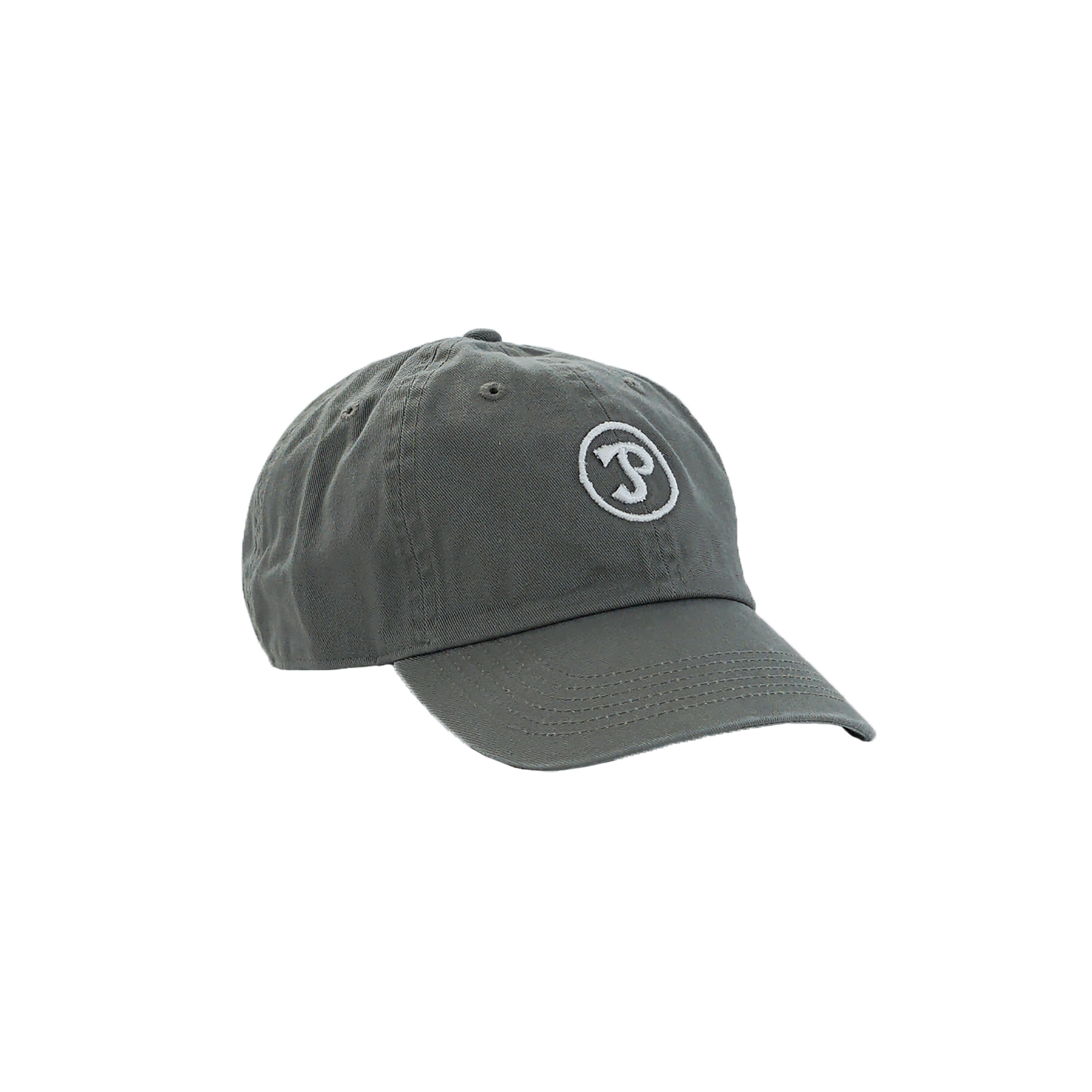 P Johnson Khaki Dad Cap with Sporting Logo