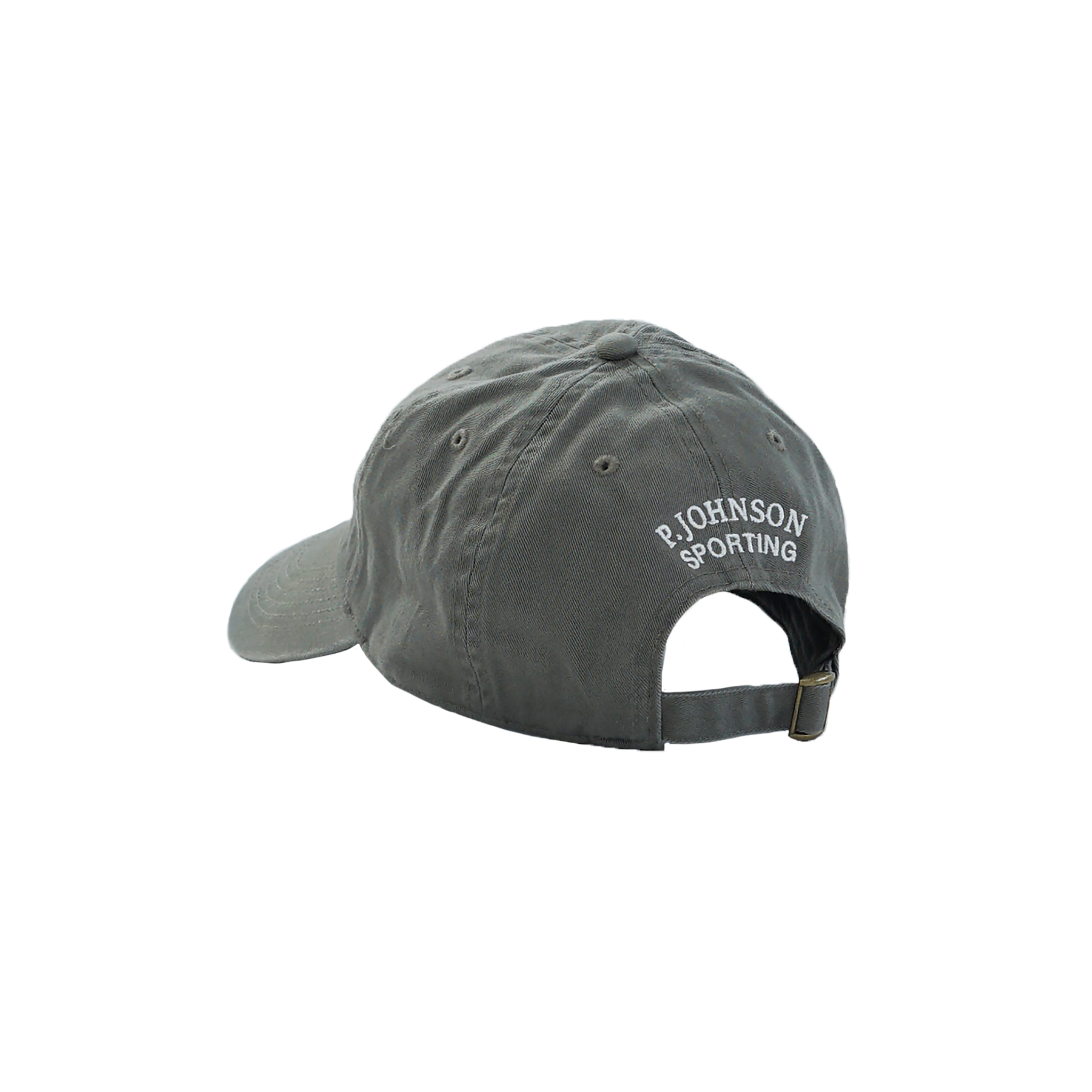 P Johnson Khaki Dad Cap with Sporting Logo
