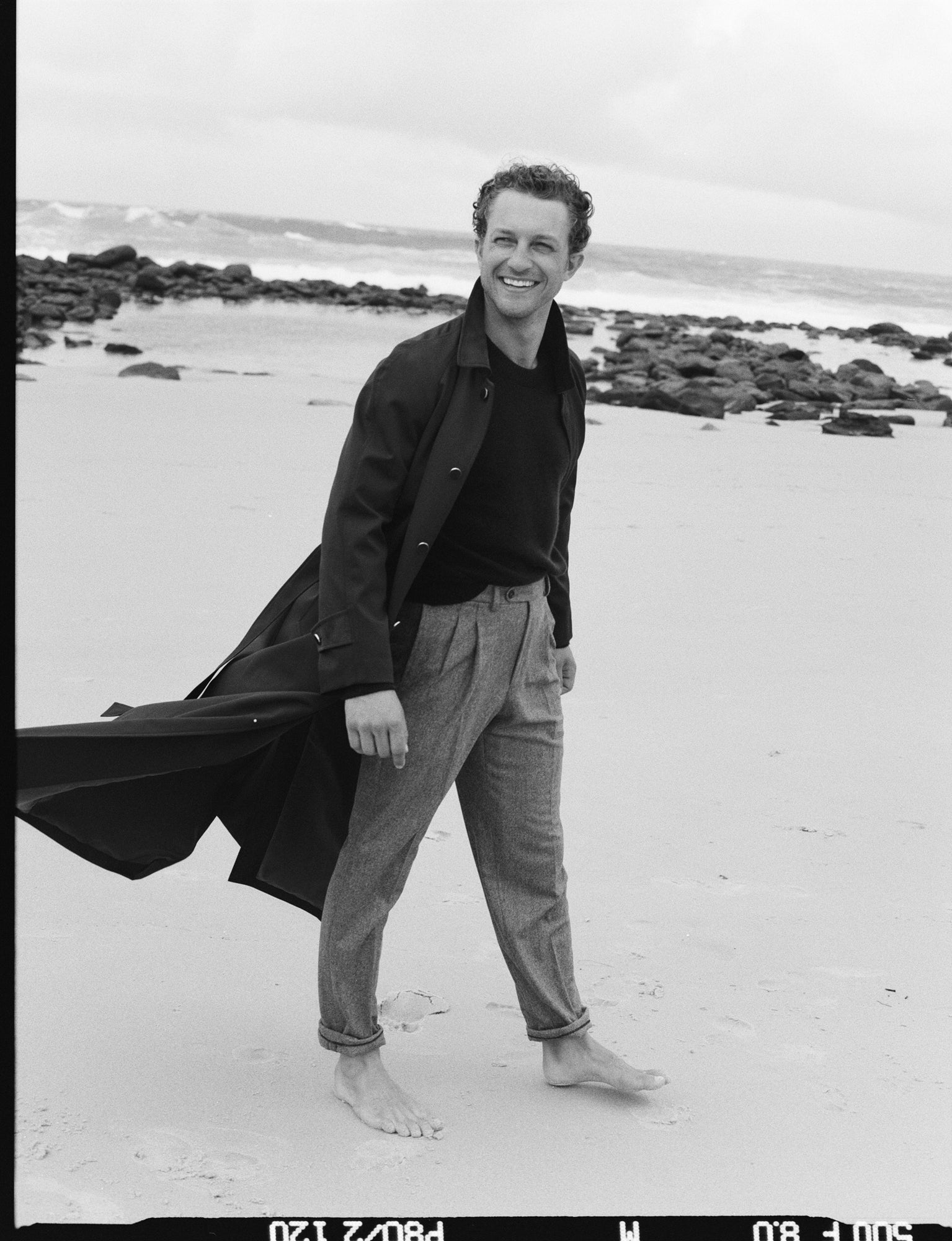 Navy Technical Raglan Coat