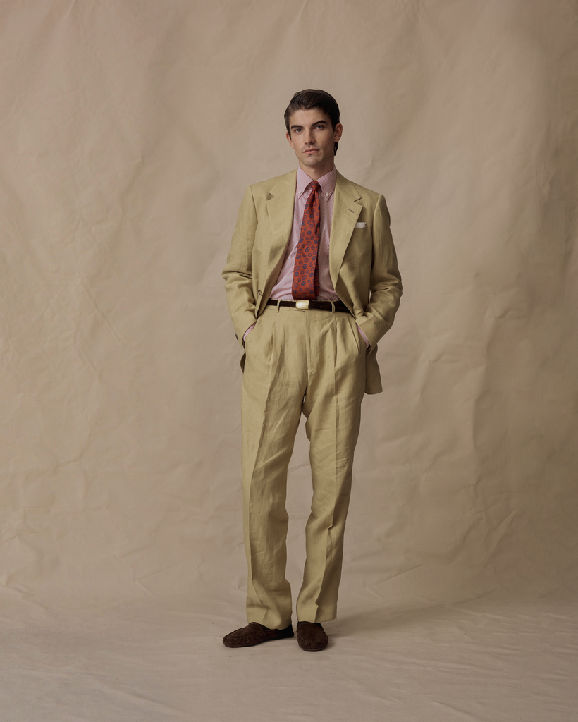 Caramel Linen Suit