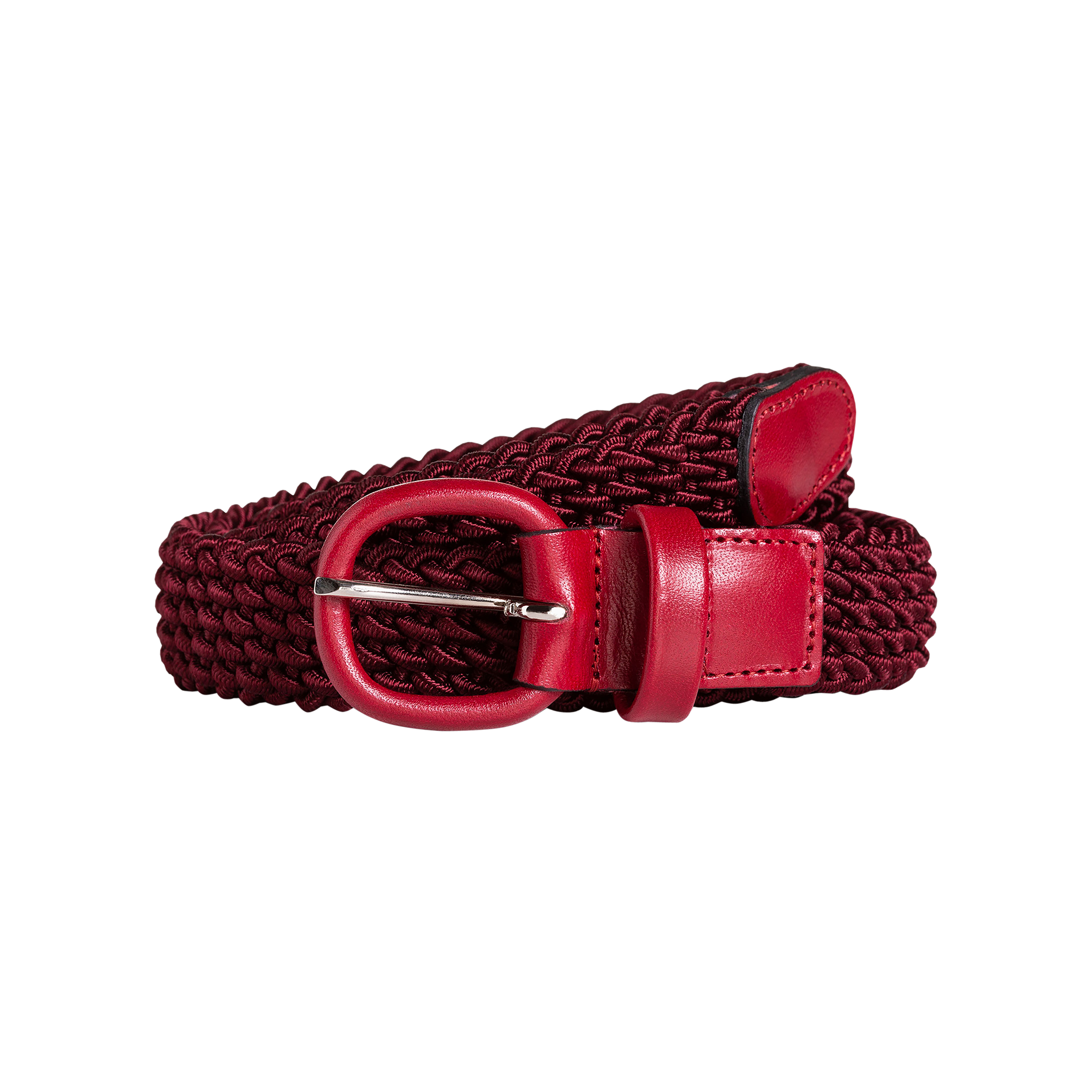 Burgundy Elasticated Belt | P Johnson