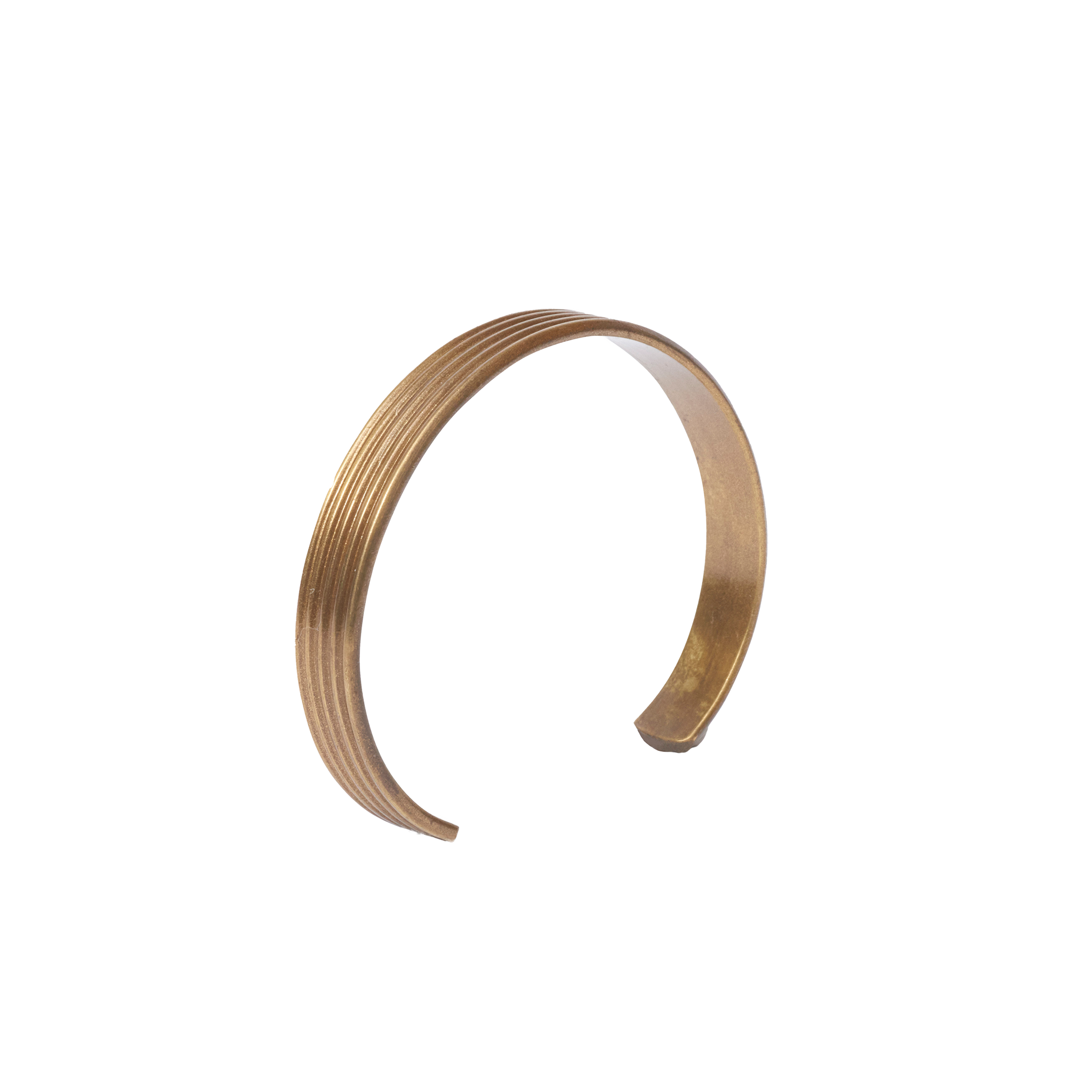 P Johnson Thick Brass Bracelet