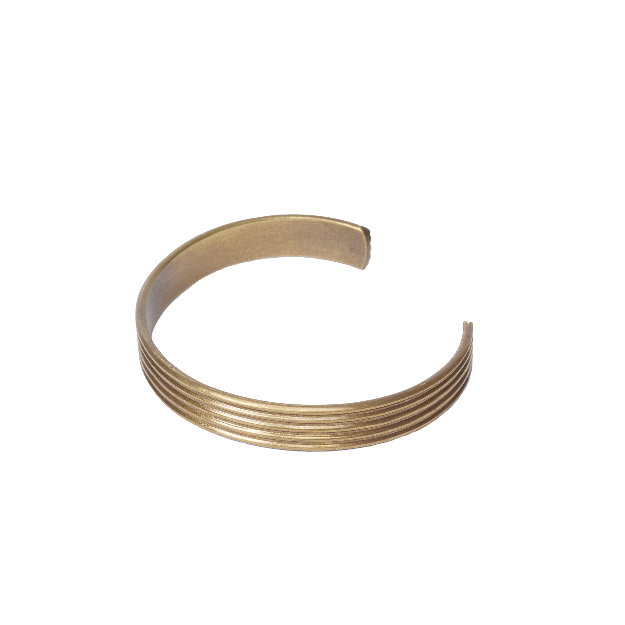 P Johnson Thick Brass Bracelet