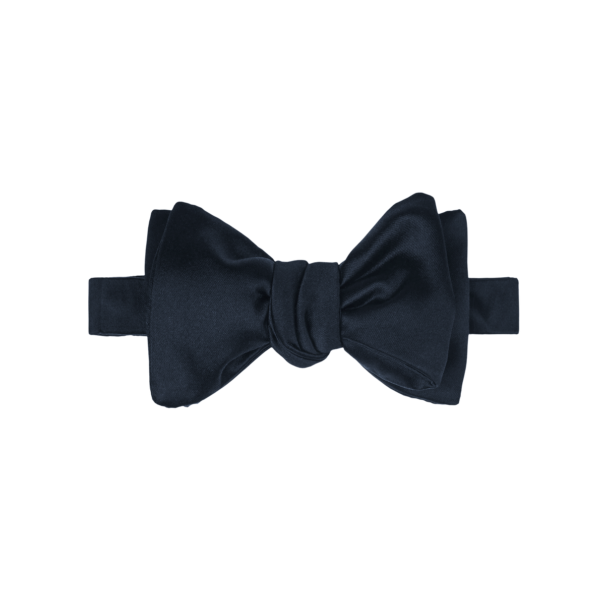 Navy Satin Bow Tie P Johnson