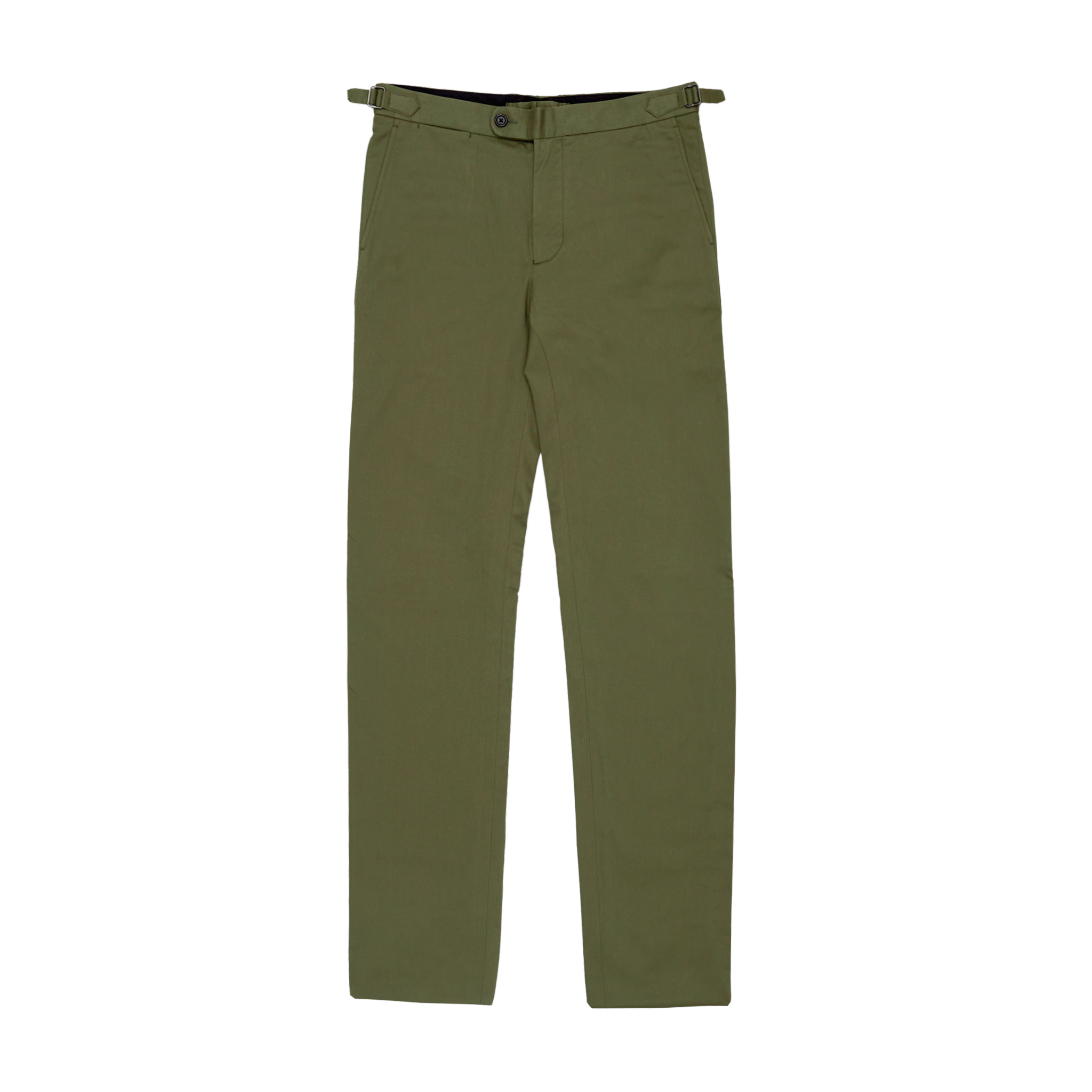 Olive Slim Chino Trousers