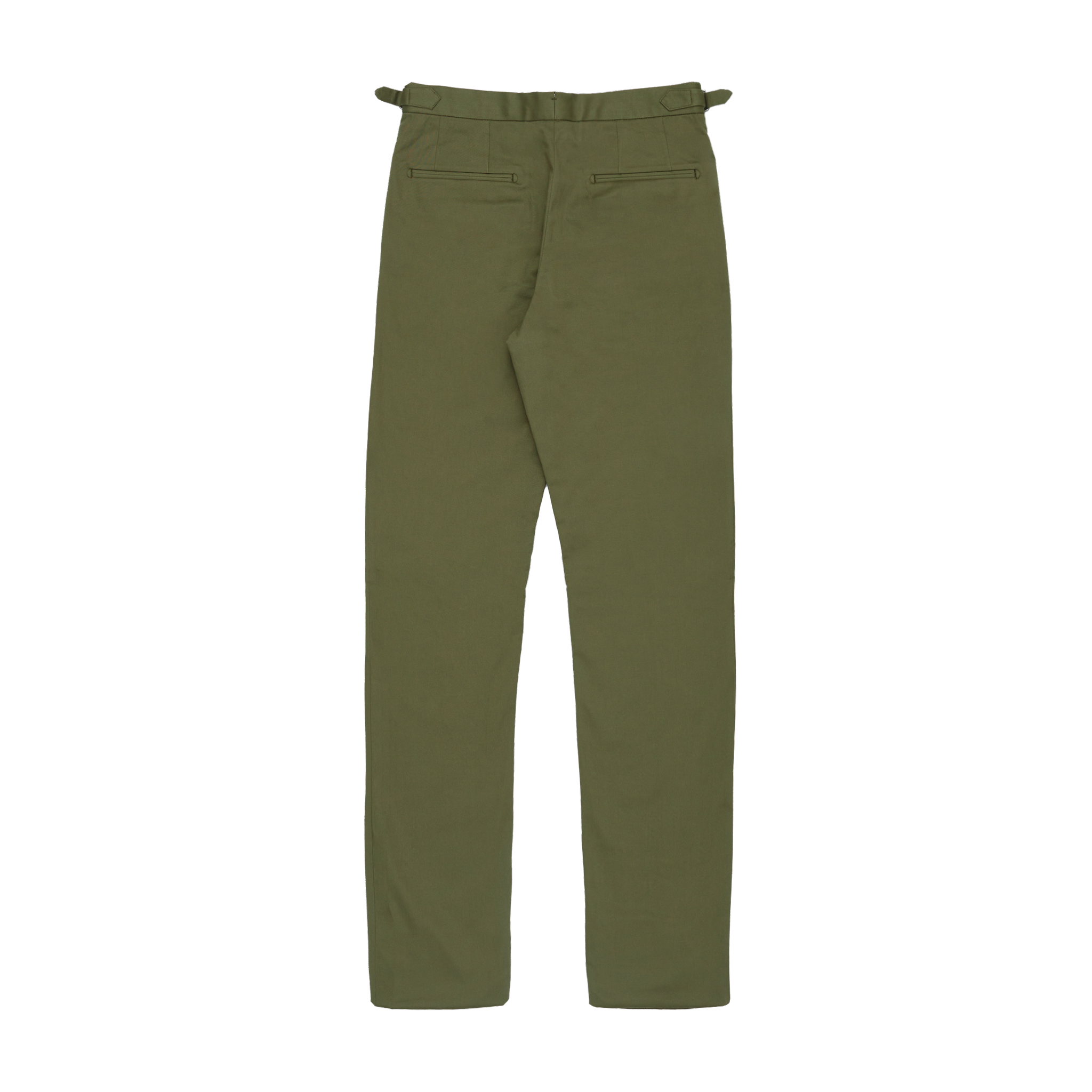 Olive Slim Chino Trousers