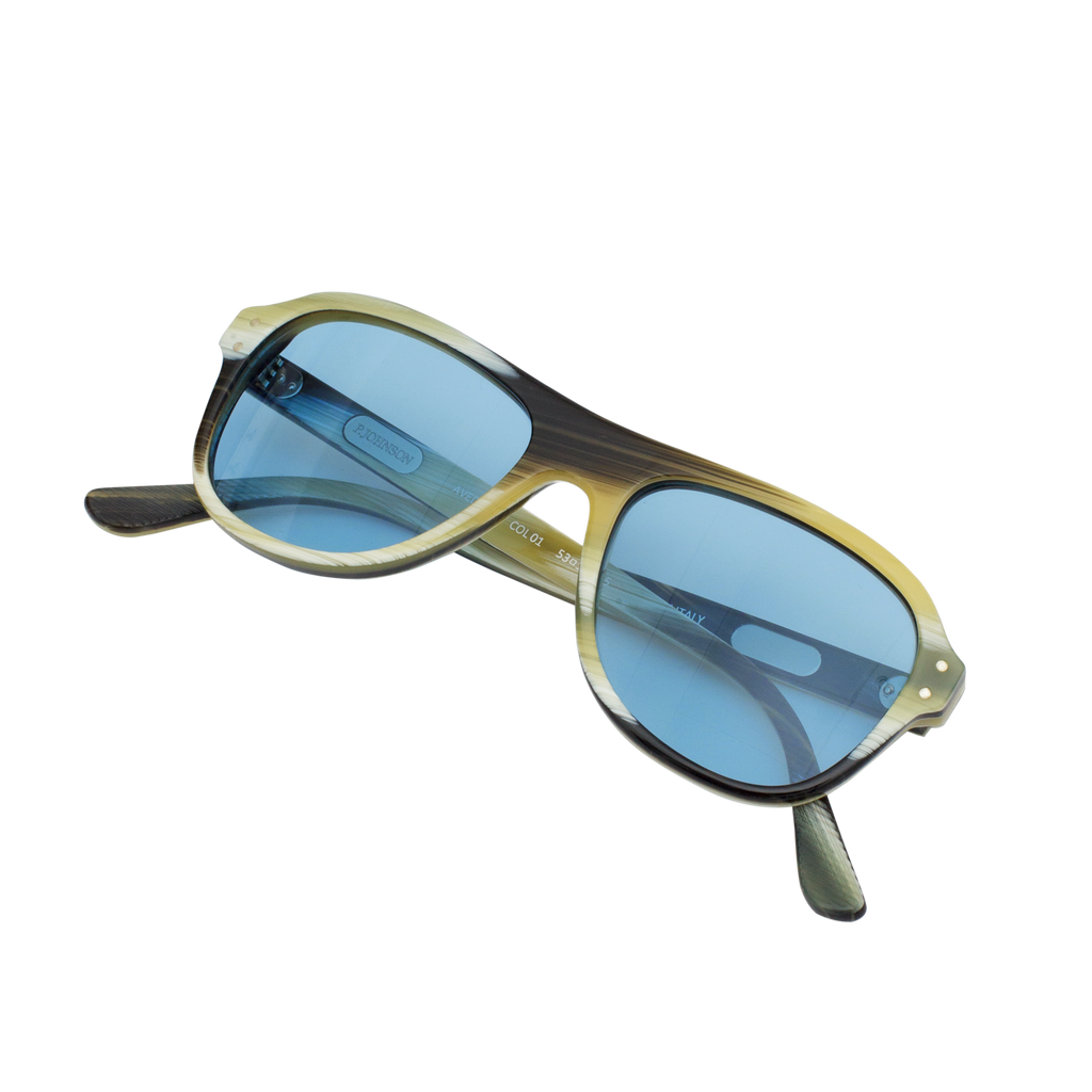 P.Johnson Avedon Classic Horn Sunglasses