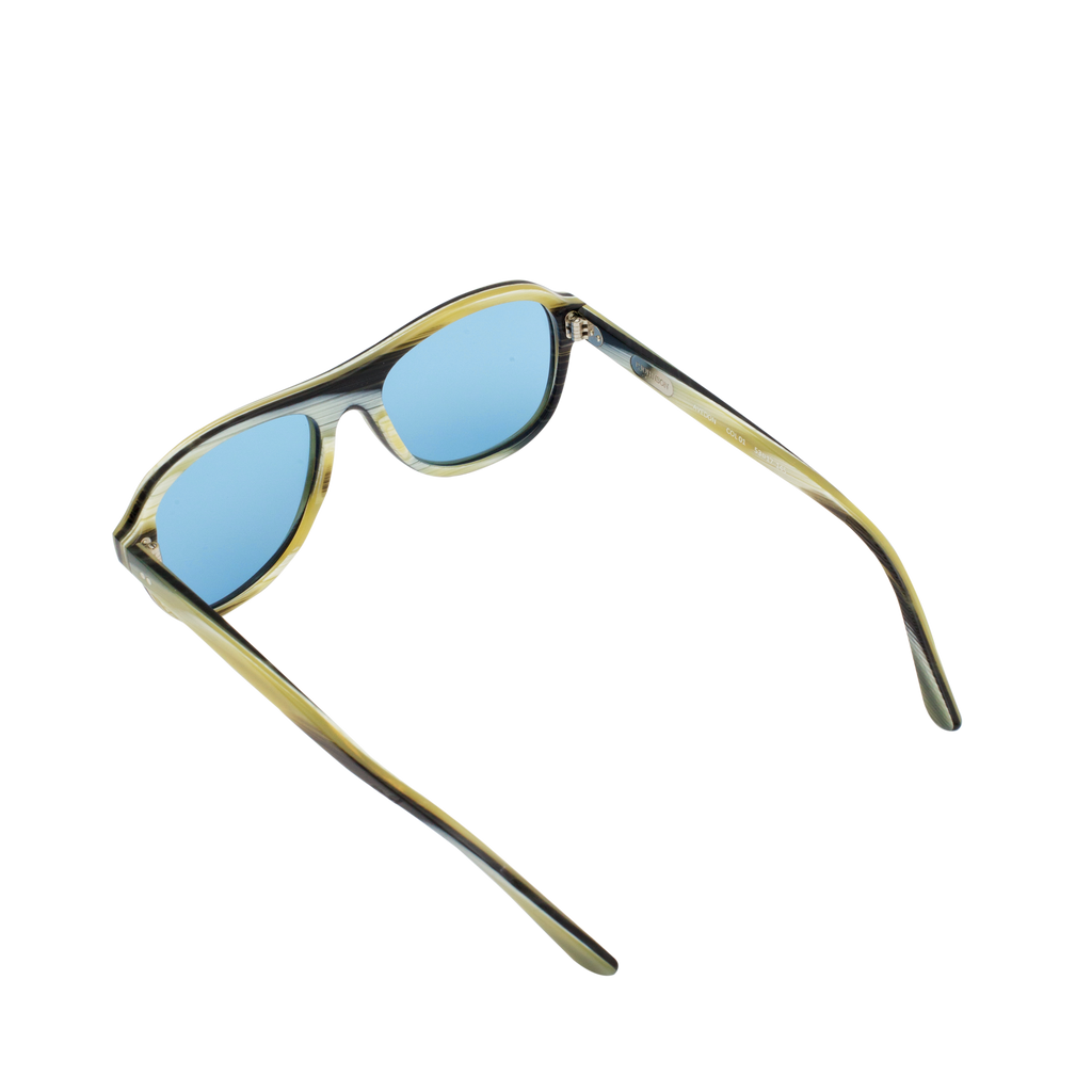 P.Johnson Avedon Classic Horn Sunglasses