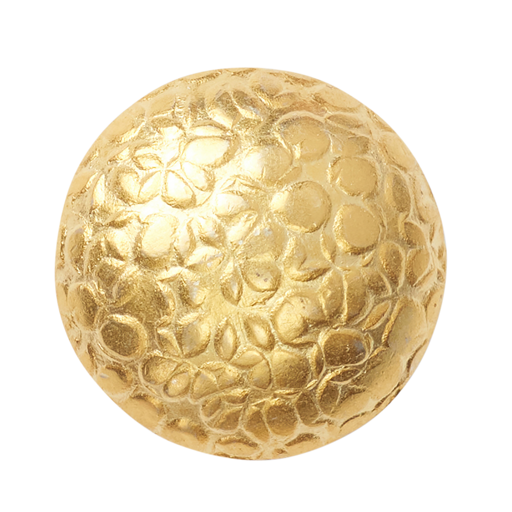 P Johnson Textured Dome Gold Button Large