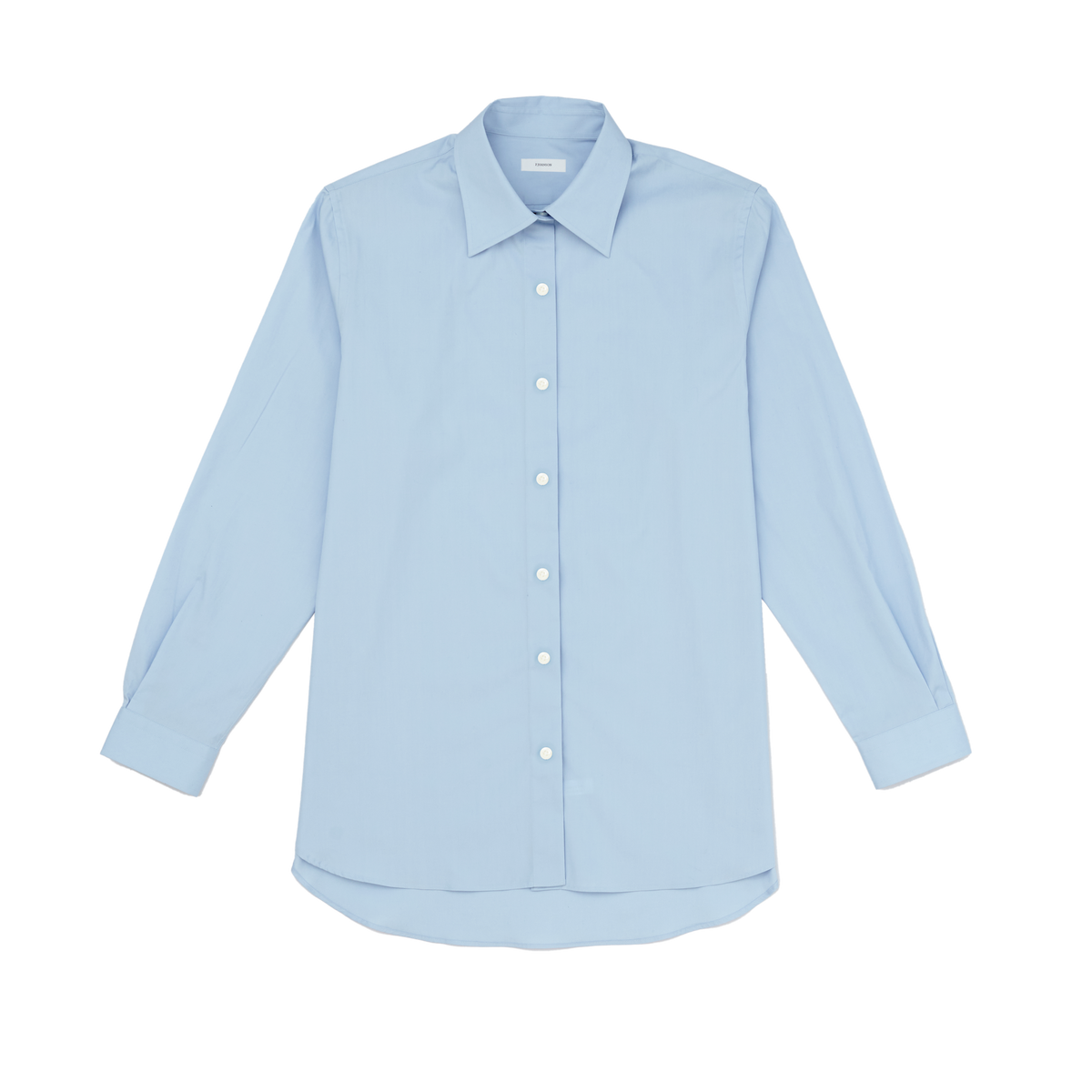 Mid Blue Poplin Classic Shirt | P Johnson