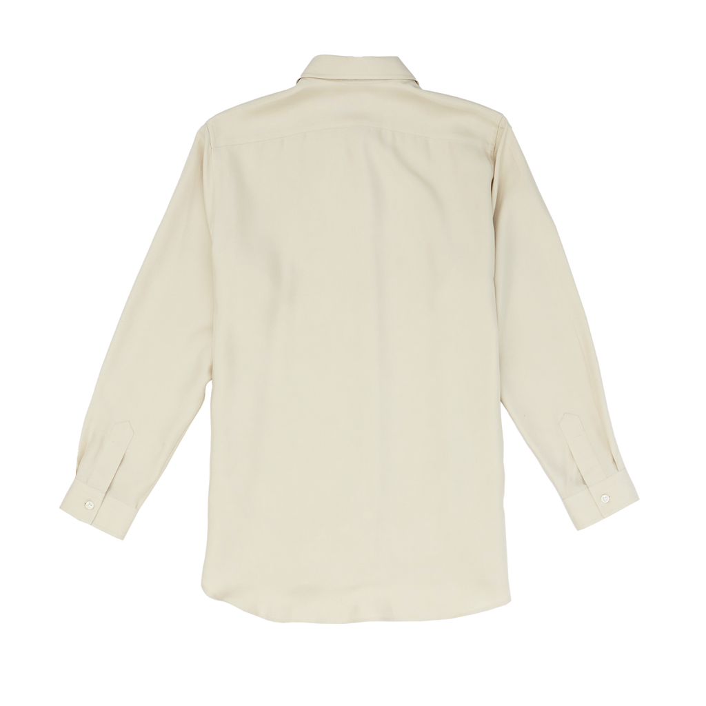 P Johnson Beige Silk Classic Shirt
