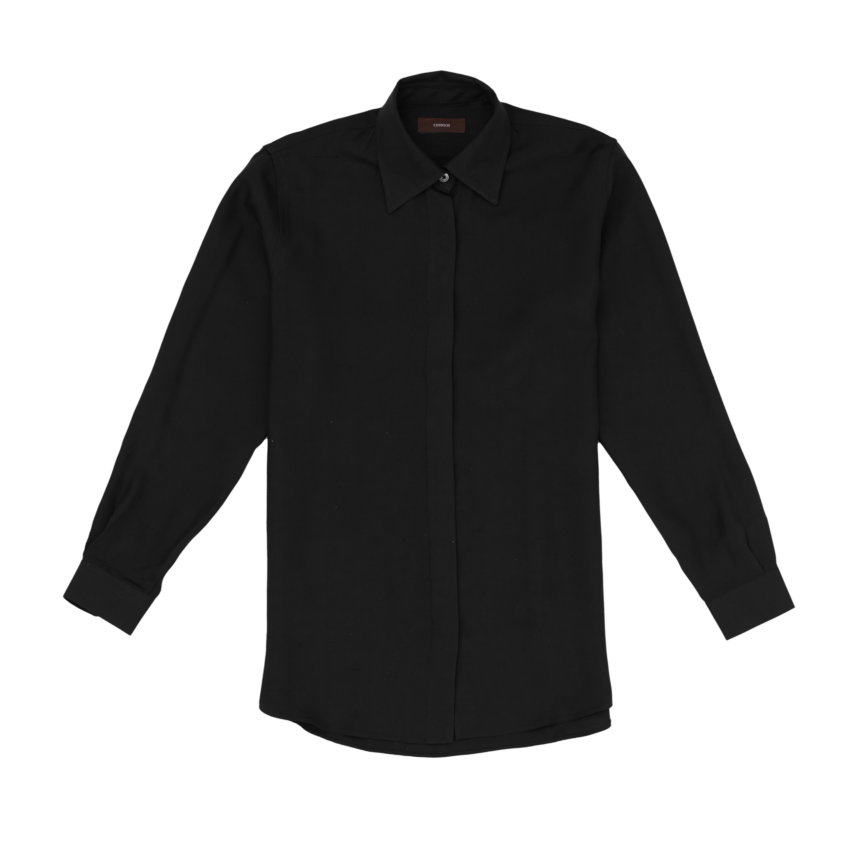 Black Silk Classic Shirt