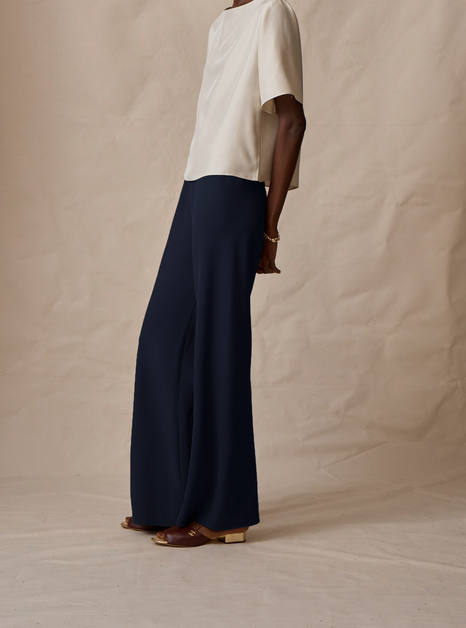 P Johnson Navy Marella Trousers