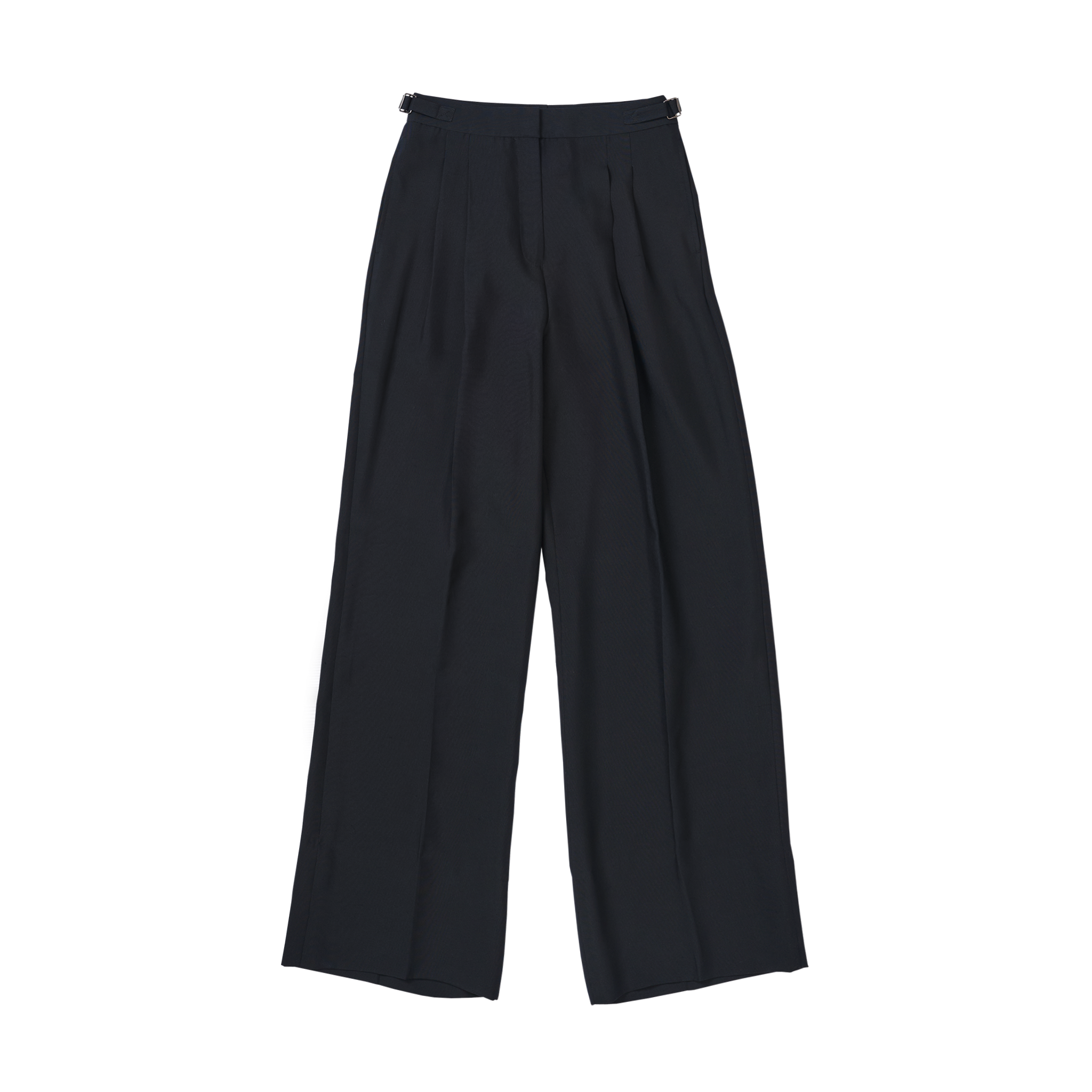 P Johnson Black Silk Perriand Trousers
